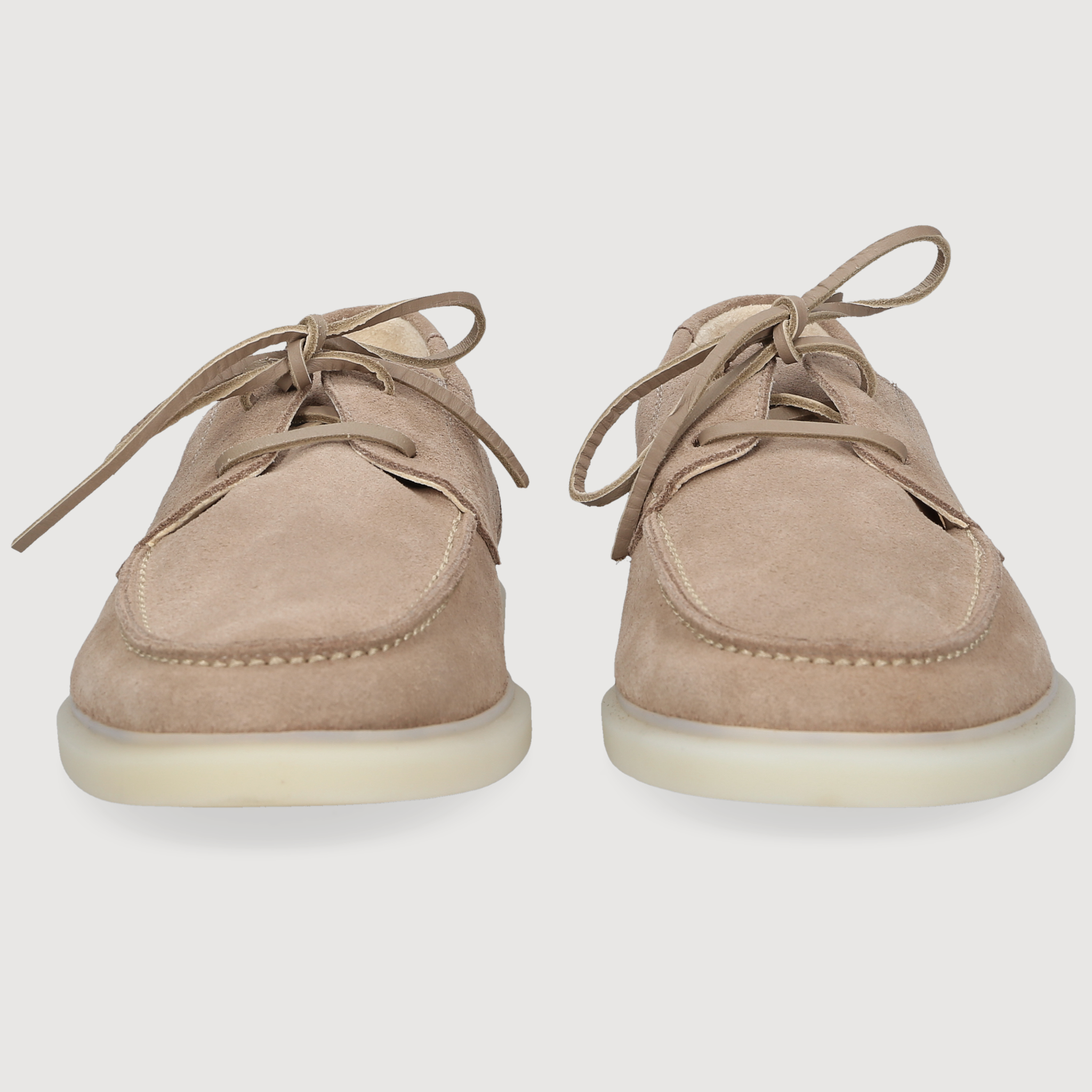 Henry Stevens Herren Bootsschuh Elia Plain Beige