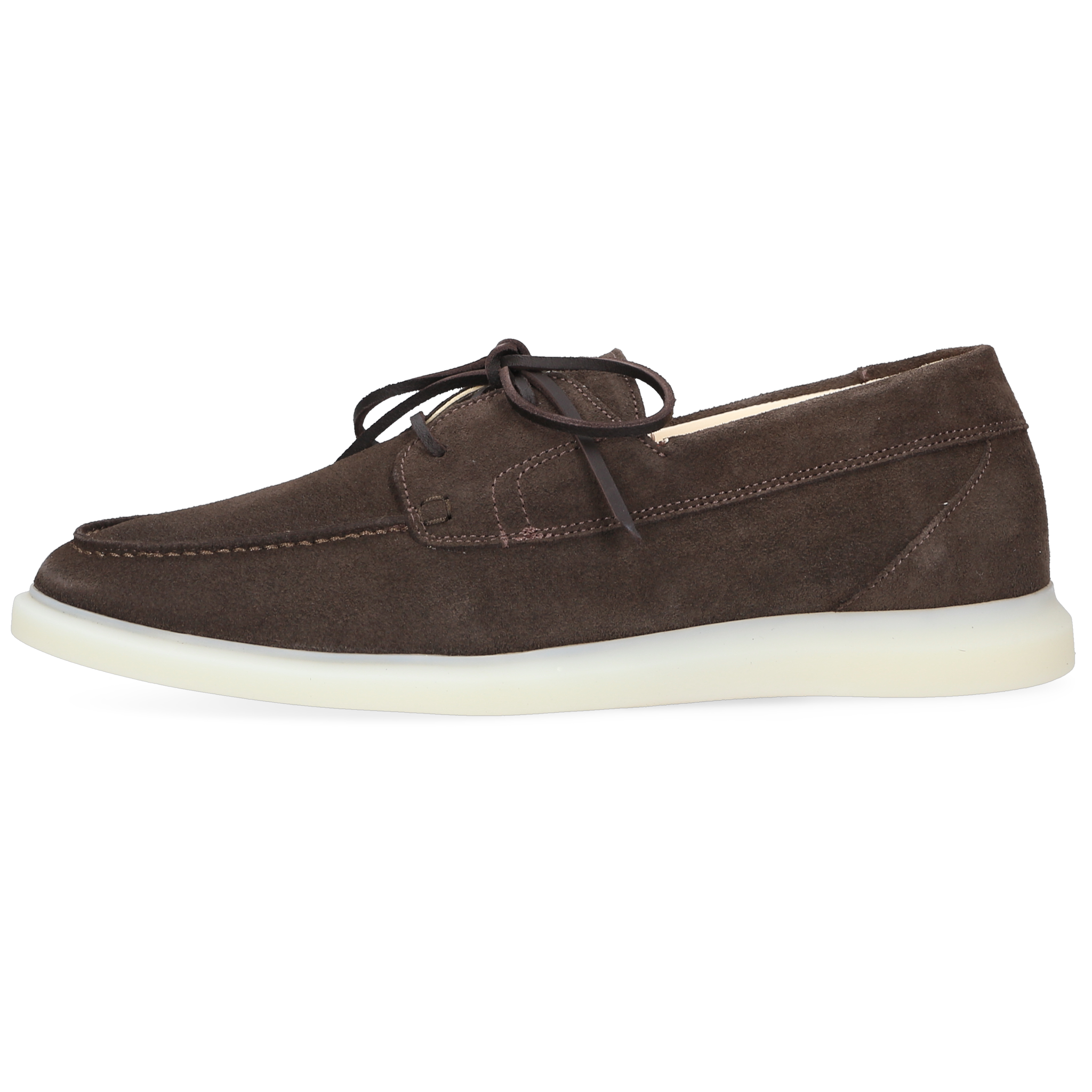 Henry Stevens Herren Bootsschuh Elia Plain Dunkelbraun