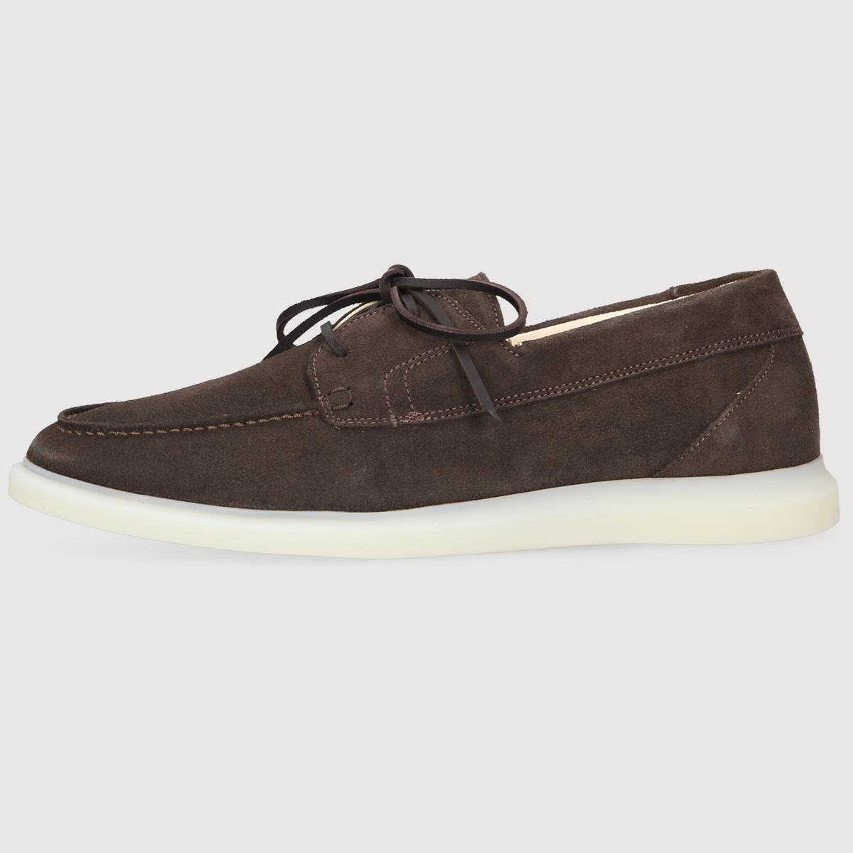 Henry Stevens Herren Bootsschuh Elia Plain Dunkelbraun