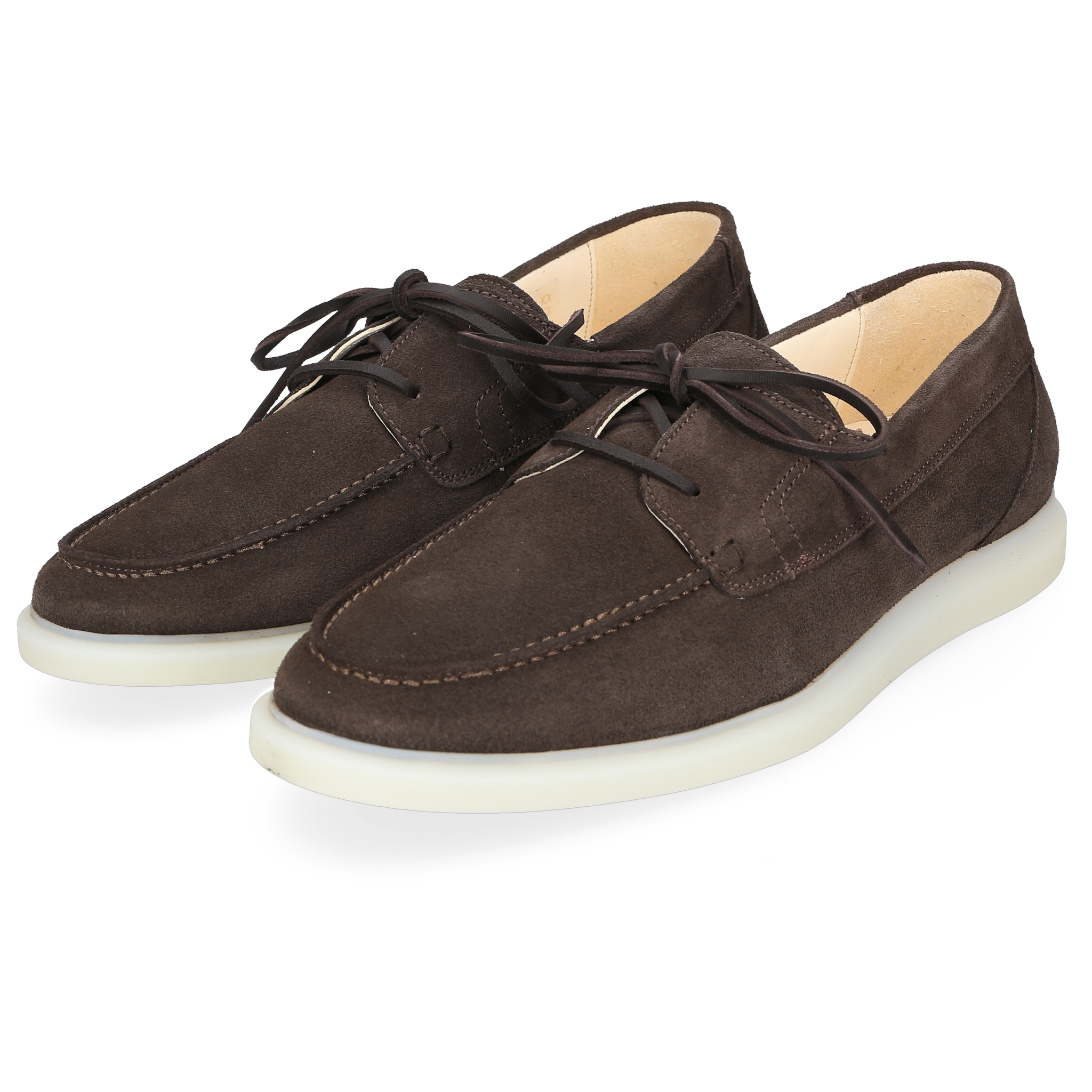 Henry Stevens Herren Bootsschuh Elia Plain Dunkelbraun