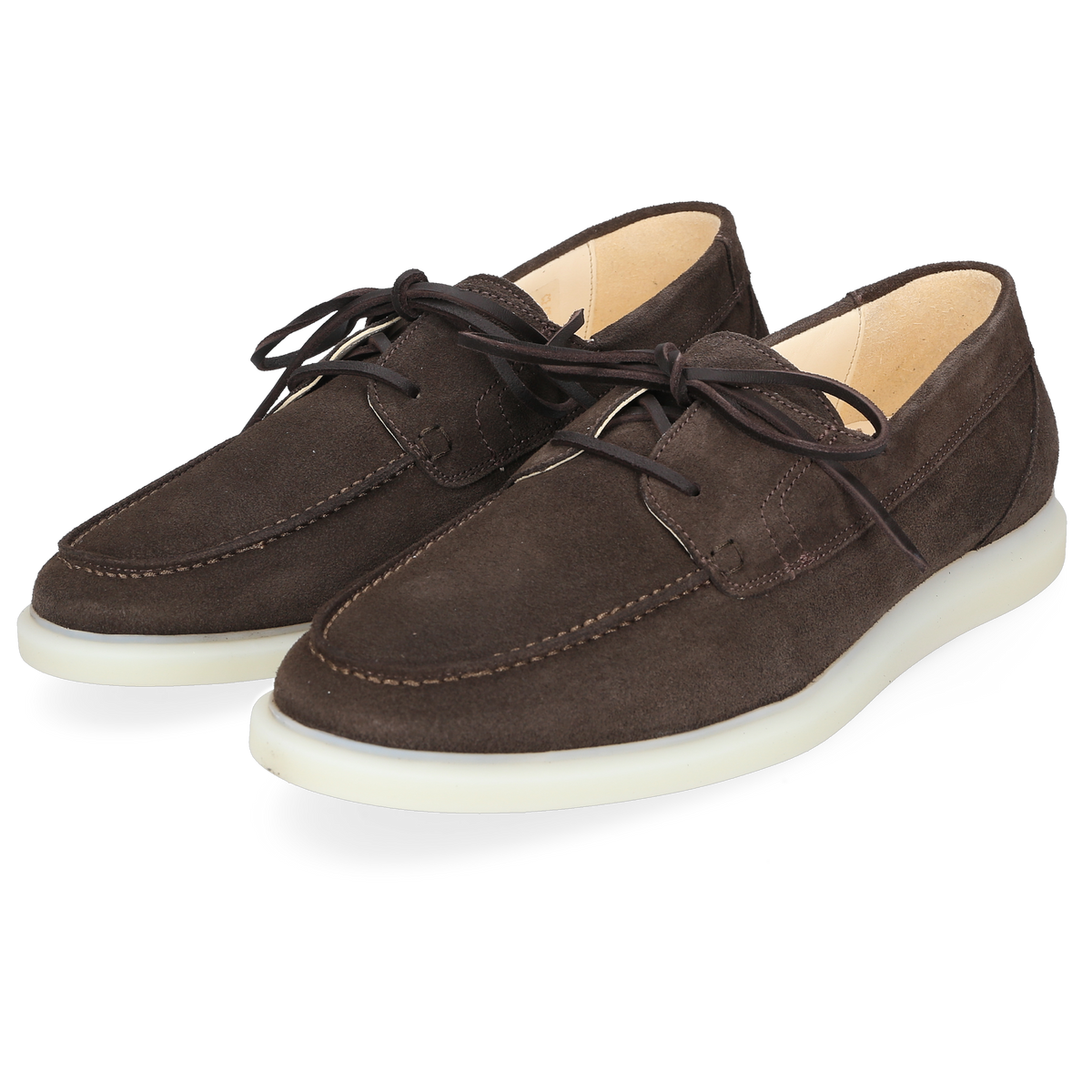 Henry Stevens Herren Bootsschuh Elia Plain Dunkelbraun