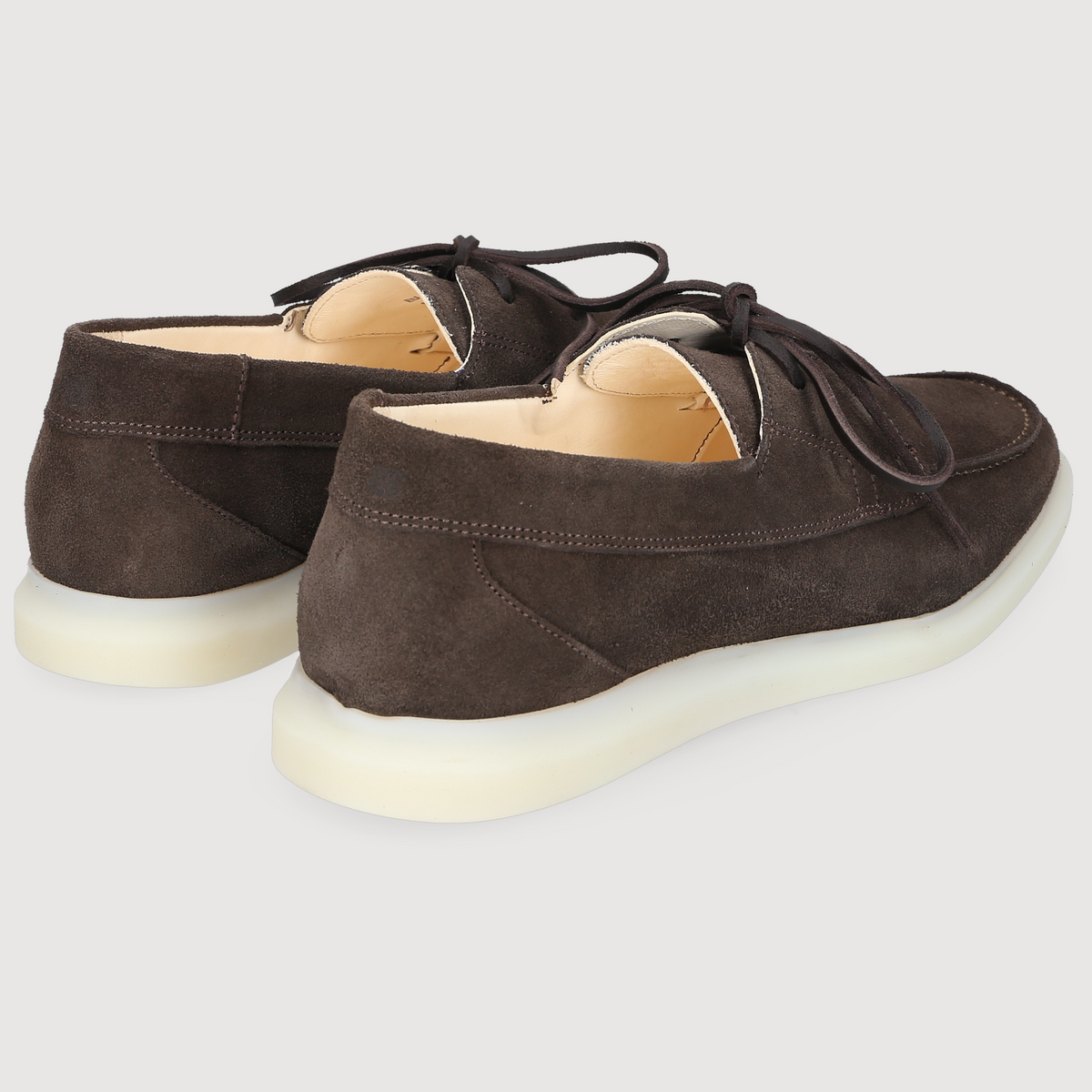 Henry Stevens Herren Bootsschuh Elia Plain Dunkelbraun