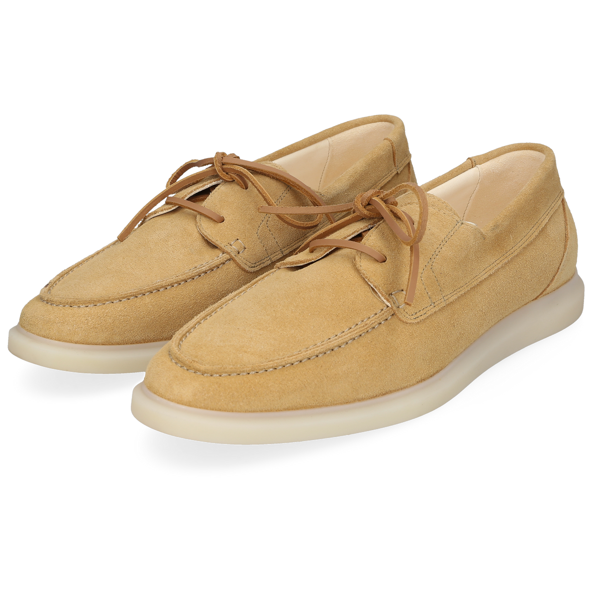 Henry Stevens Men's Boat Shoe Elia Plain Honey