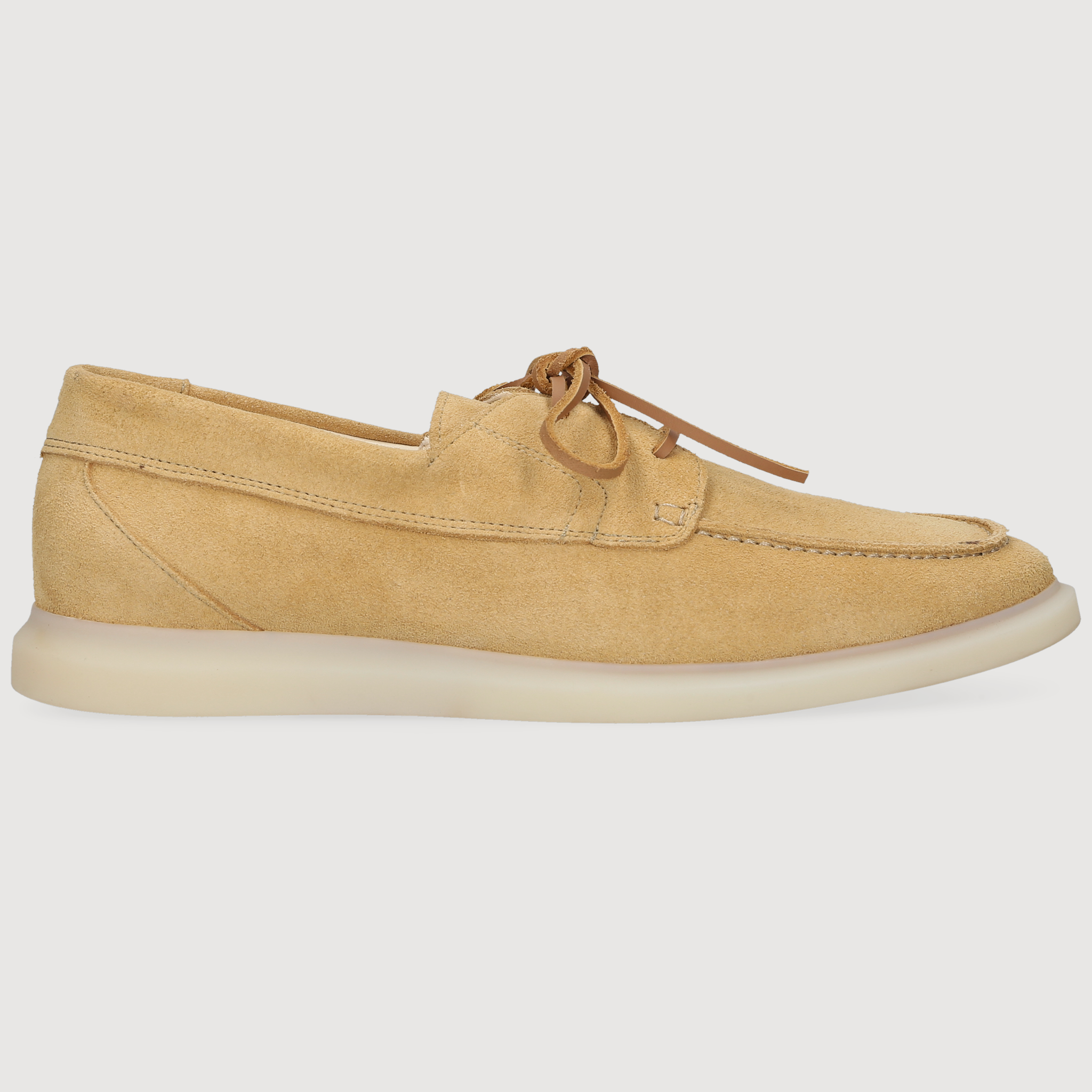 Henry Stevens Men's Boat Shoe Elia Plain Honey