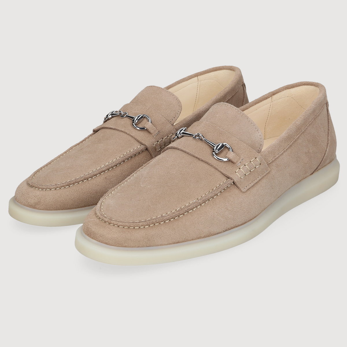 Henry Stevens Herren Loafer Elia Horsebite Beige