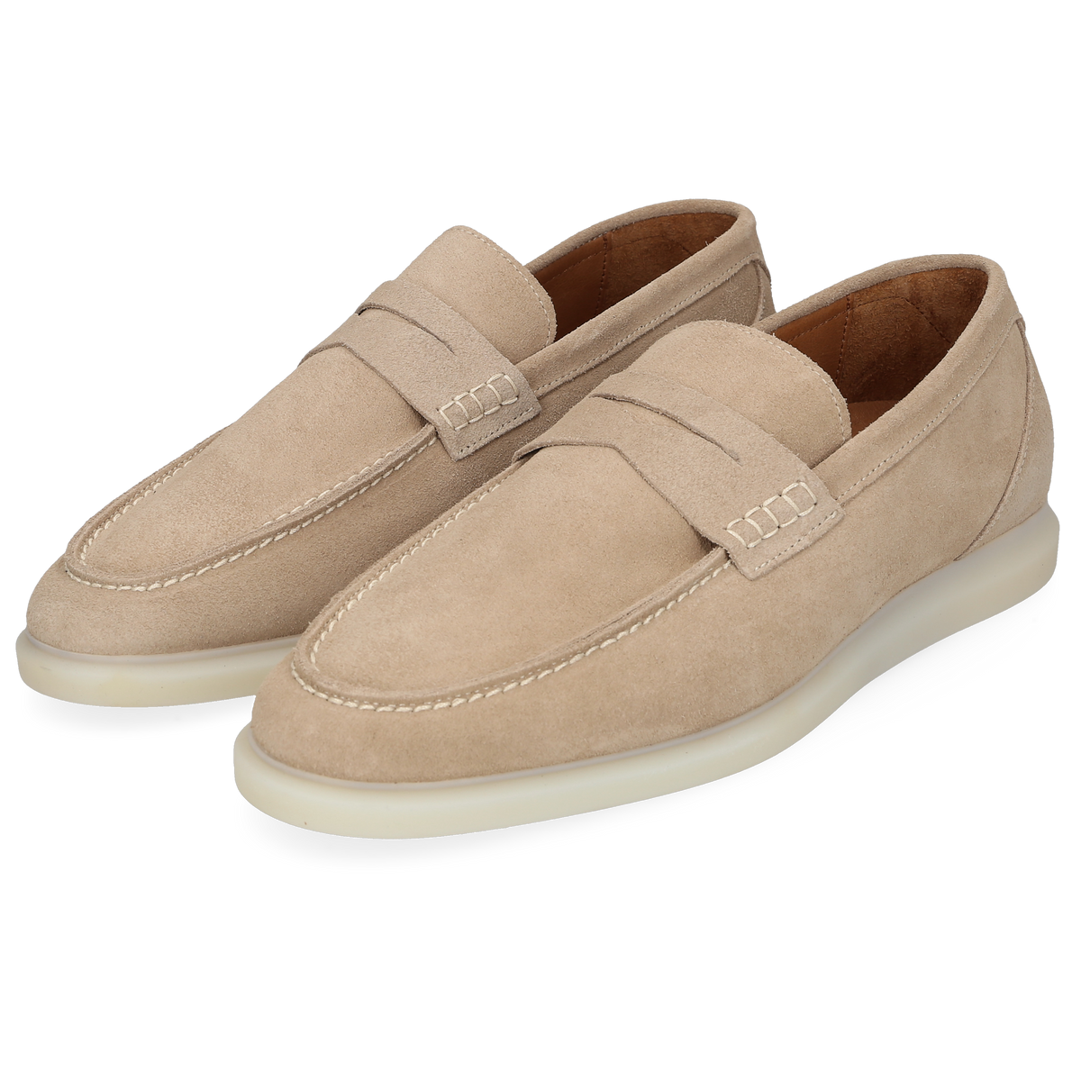 Henry Stevens Men's Loafer Elia Penny Beige