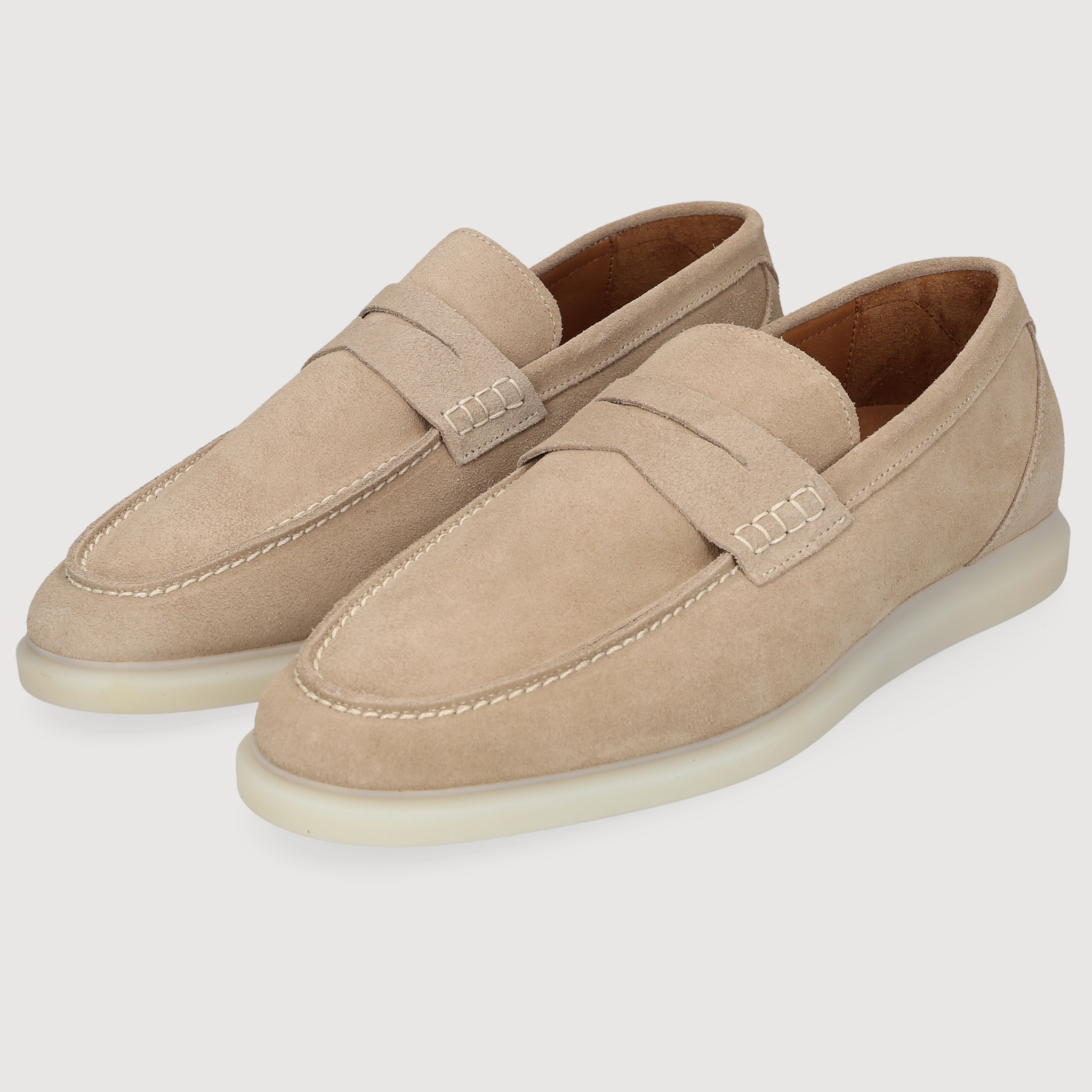 Henry Stevens Men's Loafer Elia Penny Beige
