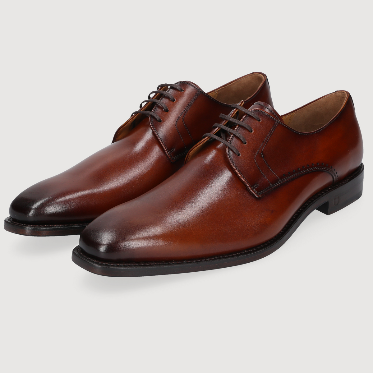 Henry Stevens Herren Klassiker Liam Plain Brown