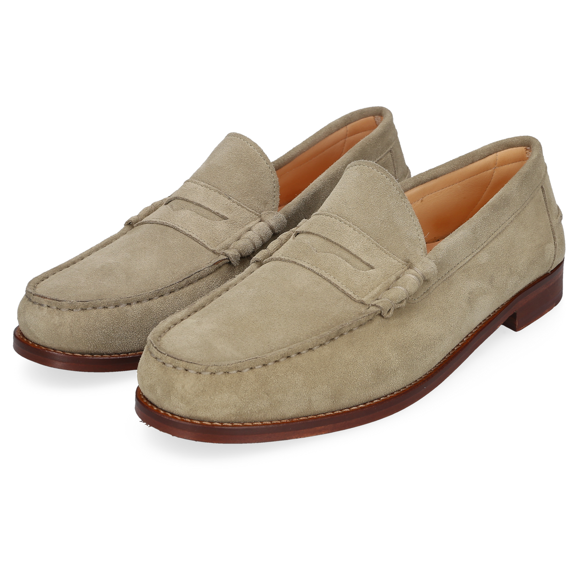 Henry Stevens Men's Loafer Riley Penny Beige