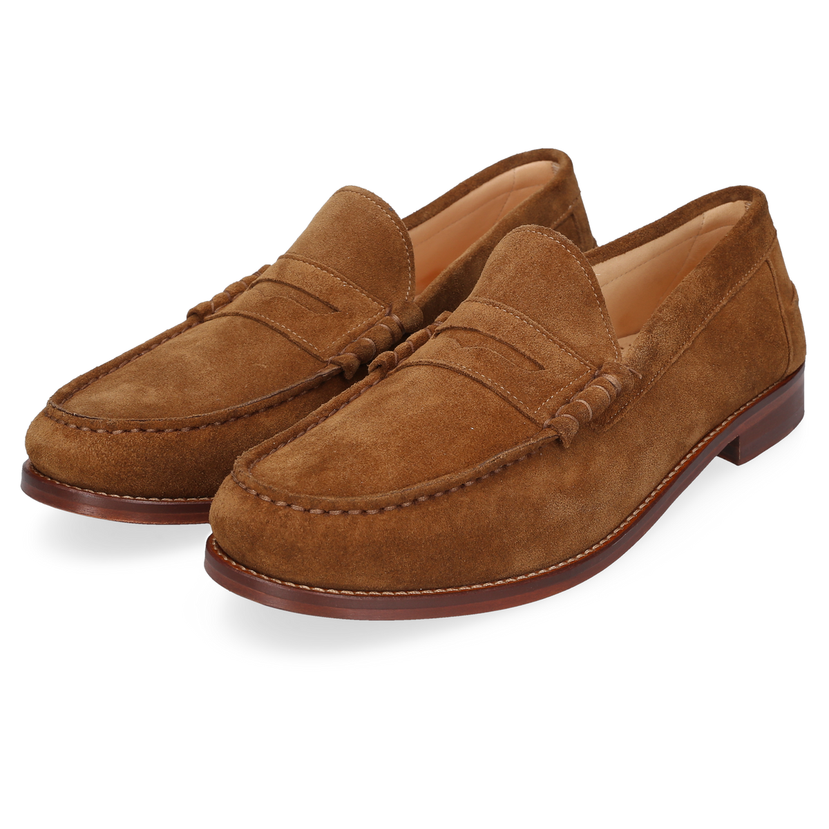 Henry Stevens Men's Loafer Riley Penny Caramel