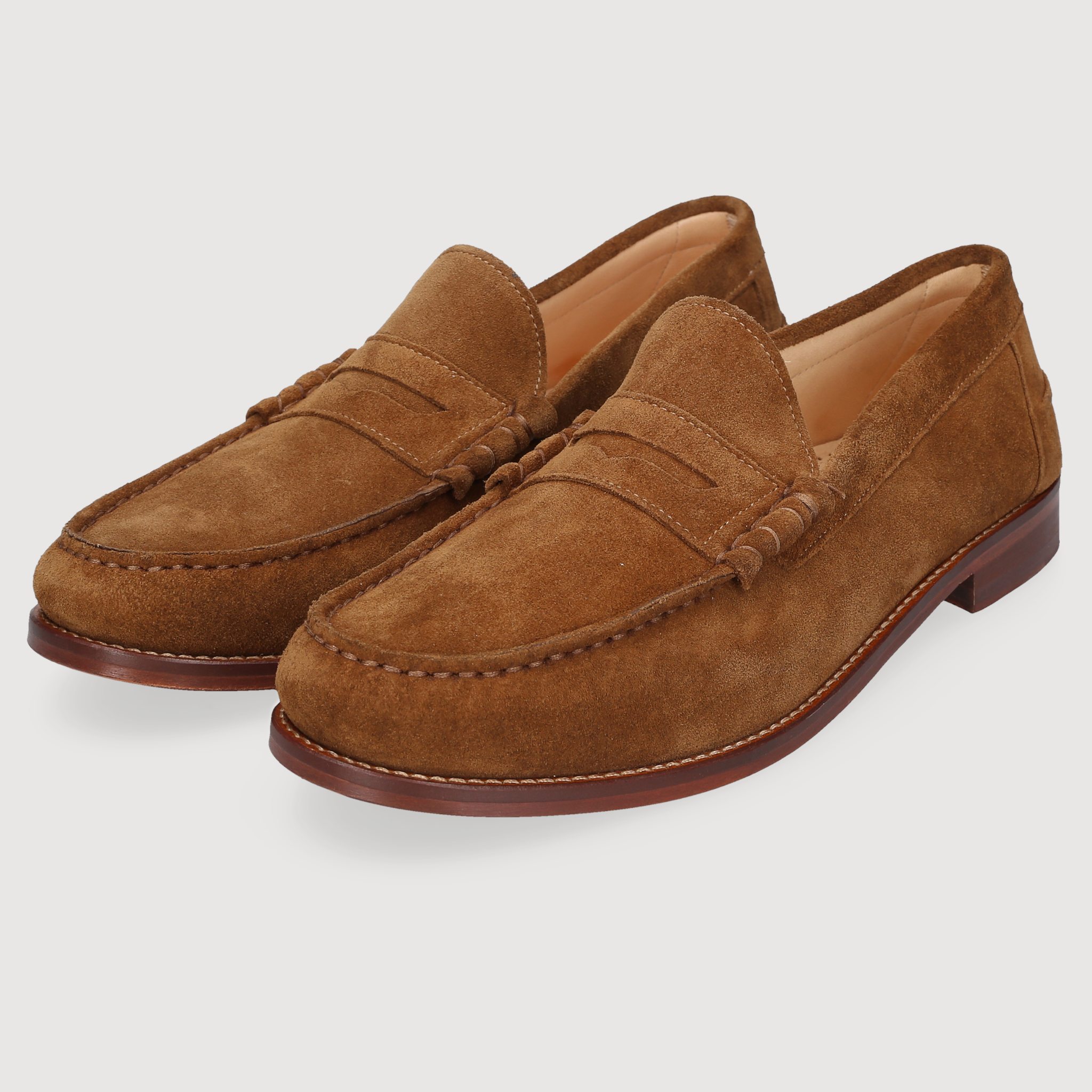 Henry Stevens Men's Loafer Riley Penny Caramel
