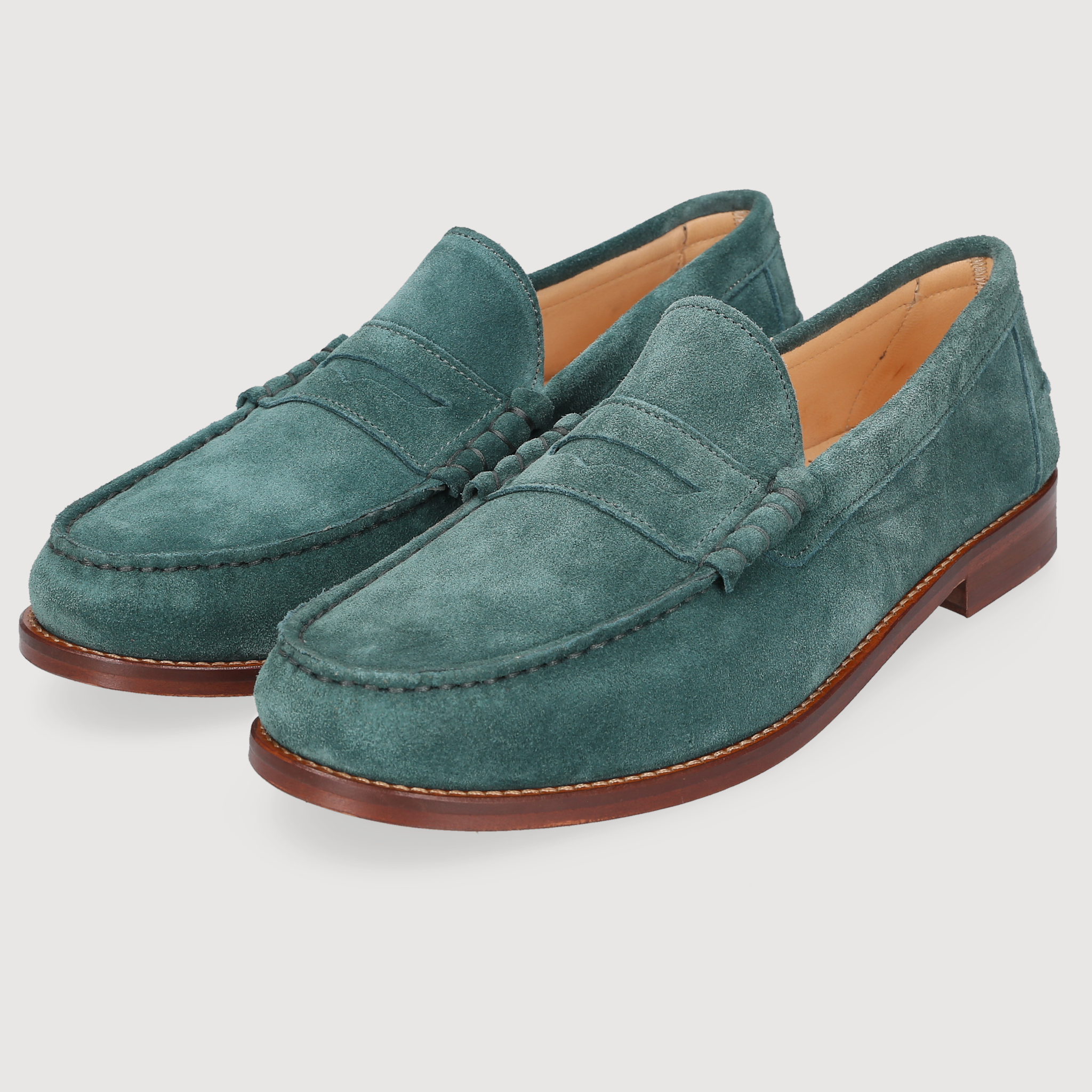 Henry Stevens Men's Loafer Riley Penny Petrol