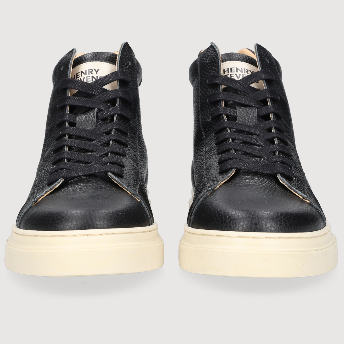 Henry Stevens Herren Sneaker Travis Plain Black/White