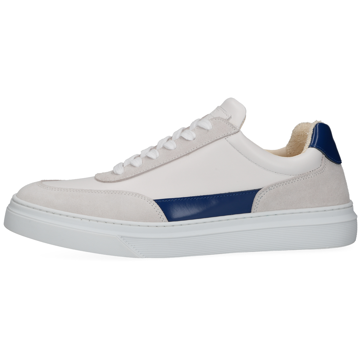 Henry Stevens Herren Sneaker Travis Plain Weiß/Blau