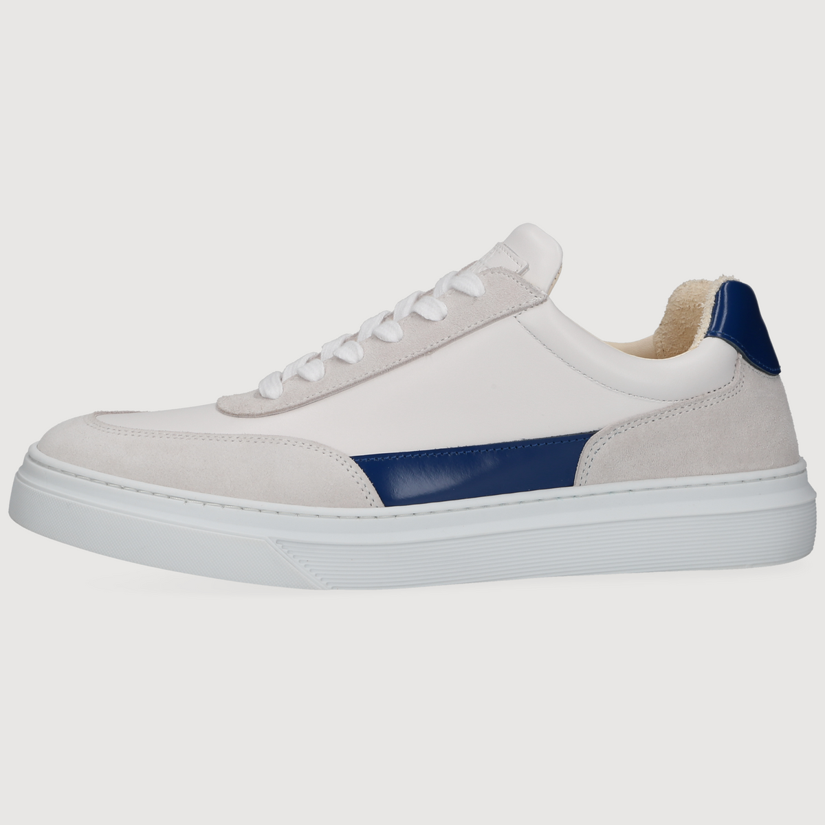Henry Stevens Herren Sneaker Travis Plain Weiß/Blau
