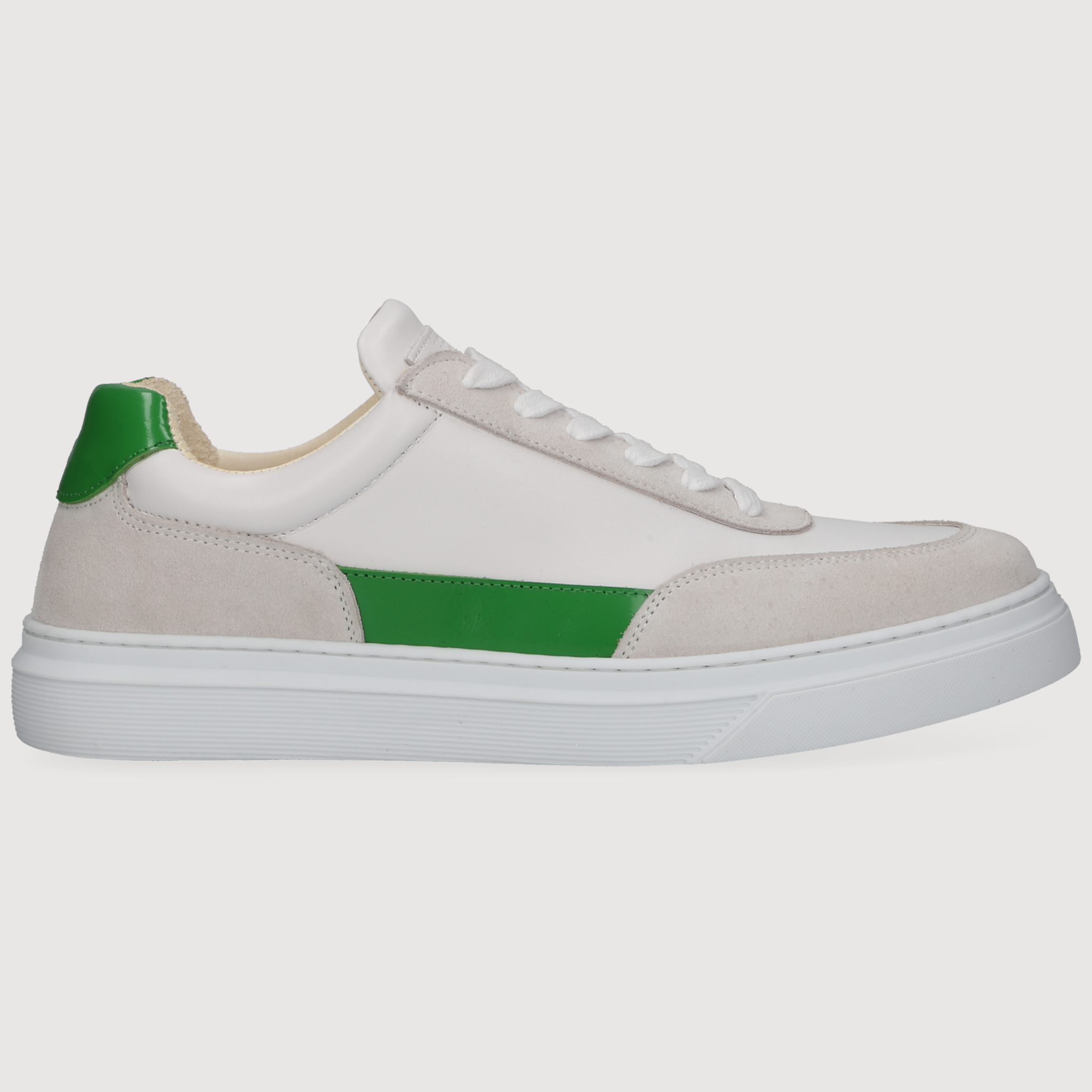 Henry Stevens Men's Sneaker Travis Plain White/Green
