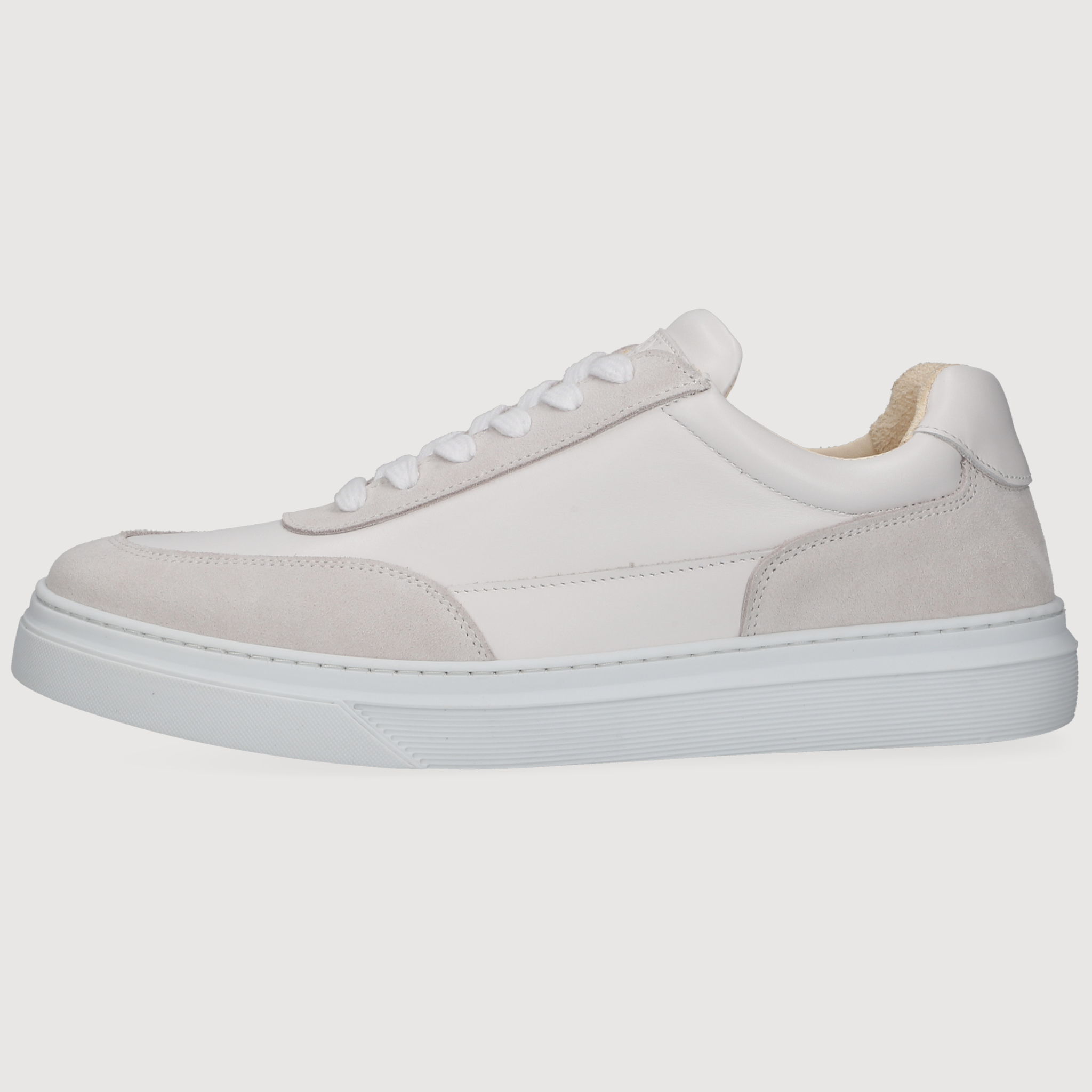 Henry Stevens Herren Sneaker Travis Plain Weiß/Grau
