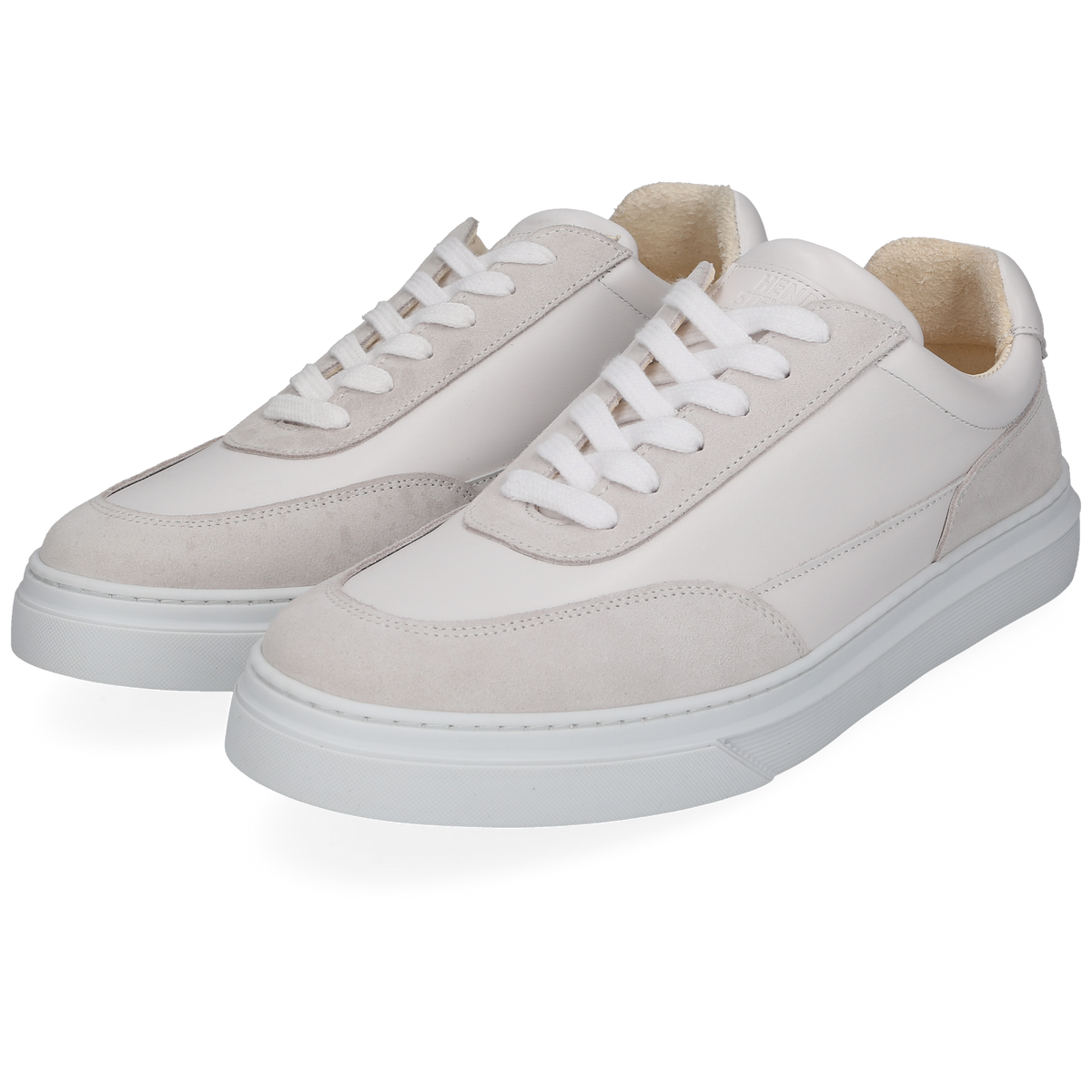 Henry Stevens Men's Sneaker Travis Plain White/Grey