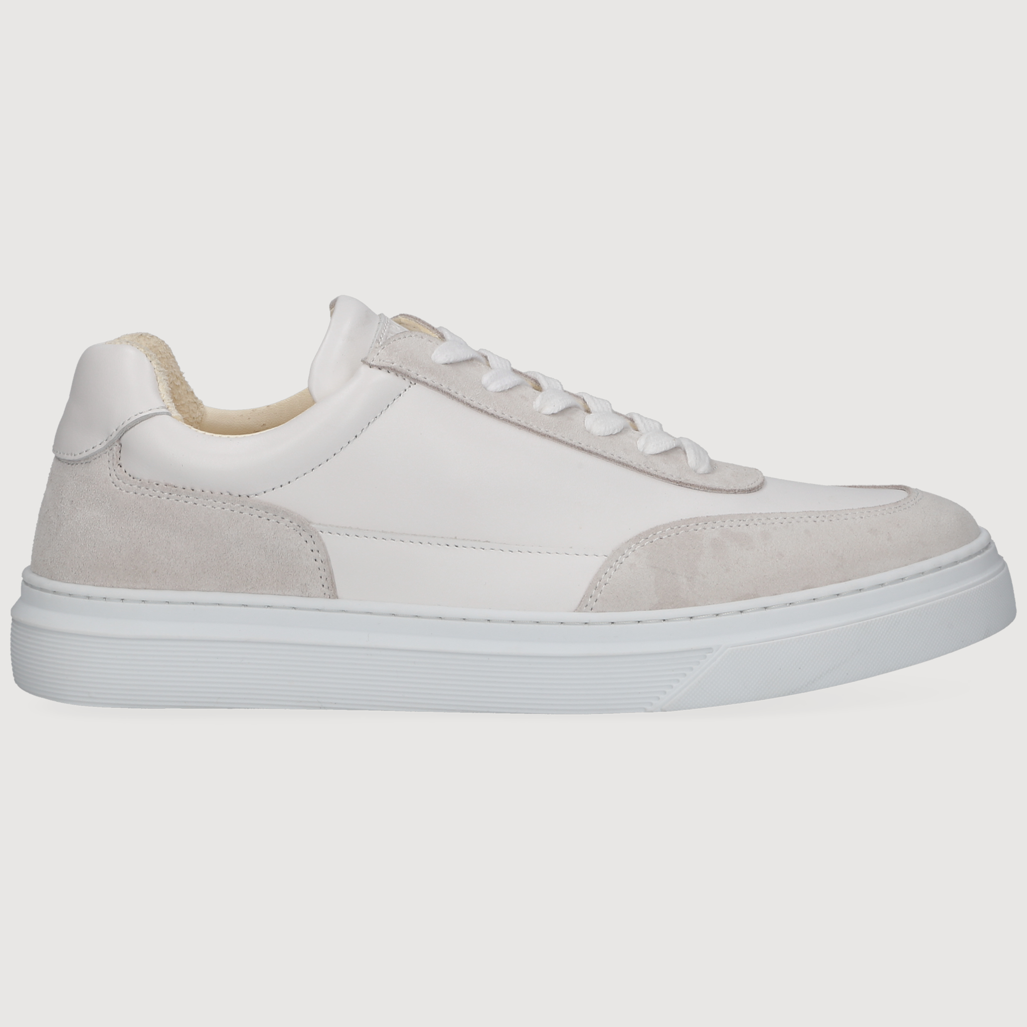 Henry Stevens Men's Sneaker Travis Plain White/Grey