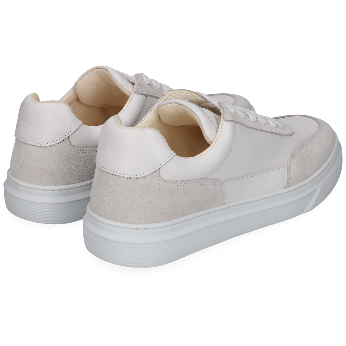 Henry Stevens Herren Sneaker Travis Plain Weiß/Grau