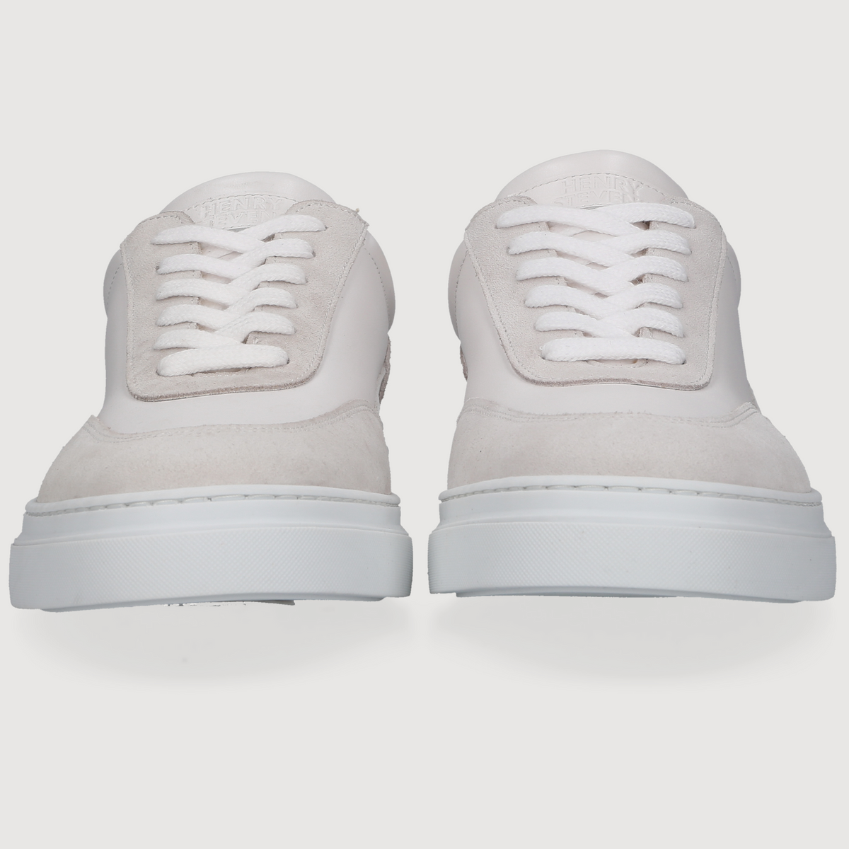 Henry Stevens Herren Sneaker Travis Plain Weiß/Grau