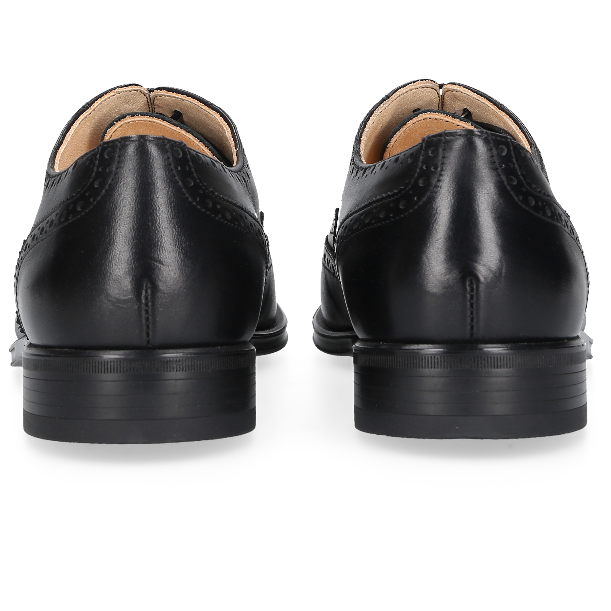 Henry Stevens Herren Klassiker Wes Full-Brogue Schwarz