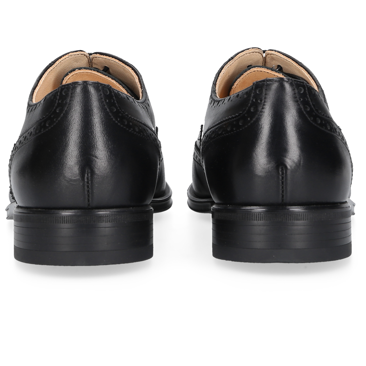 Henry Stevens Herren Klassiker Wes Full-Brogue Schwarz