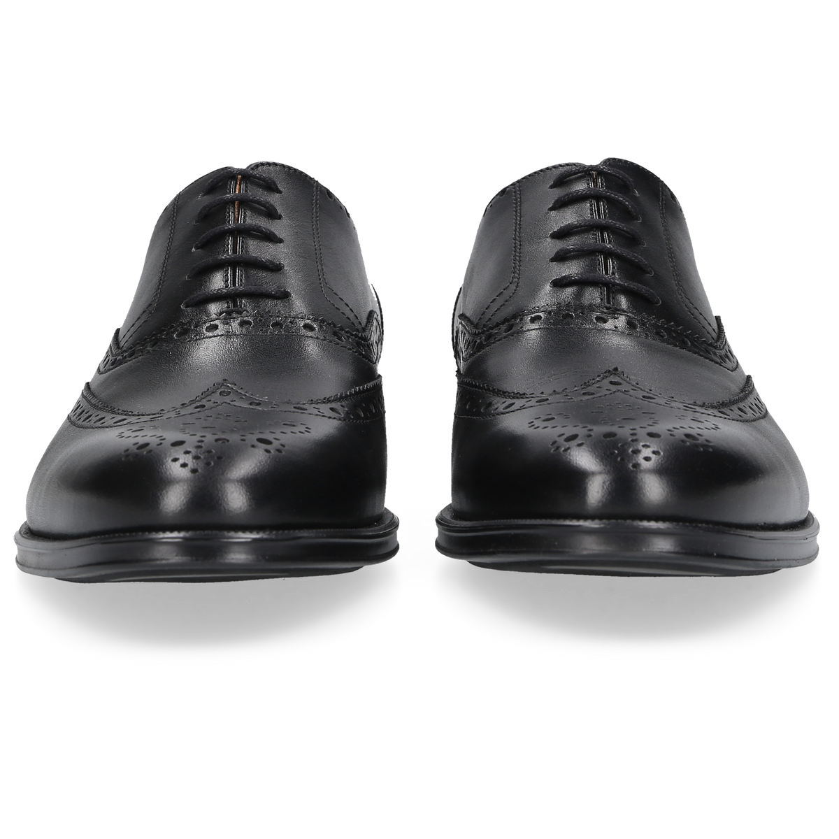 Henry Stevens Herren Klassiker Wes Full-Brogue Schwarz