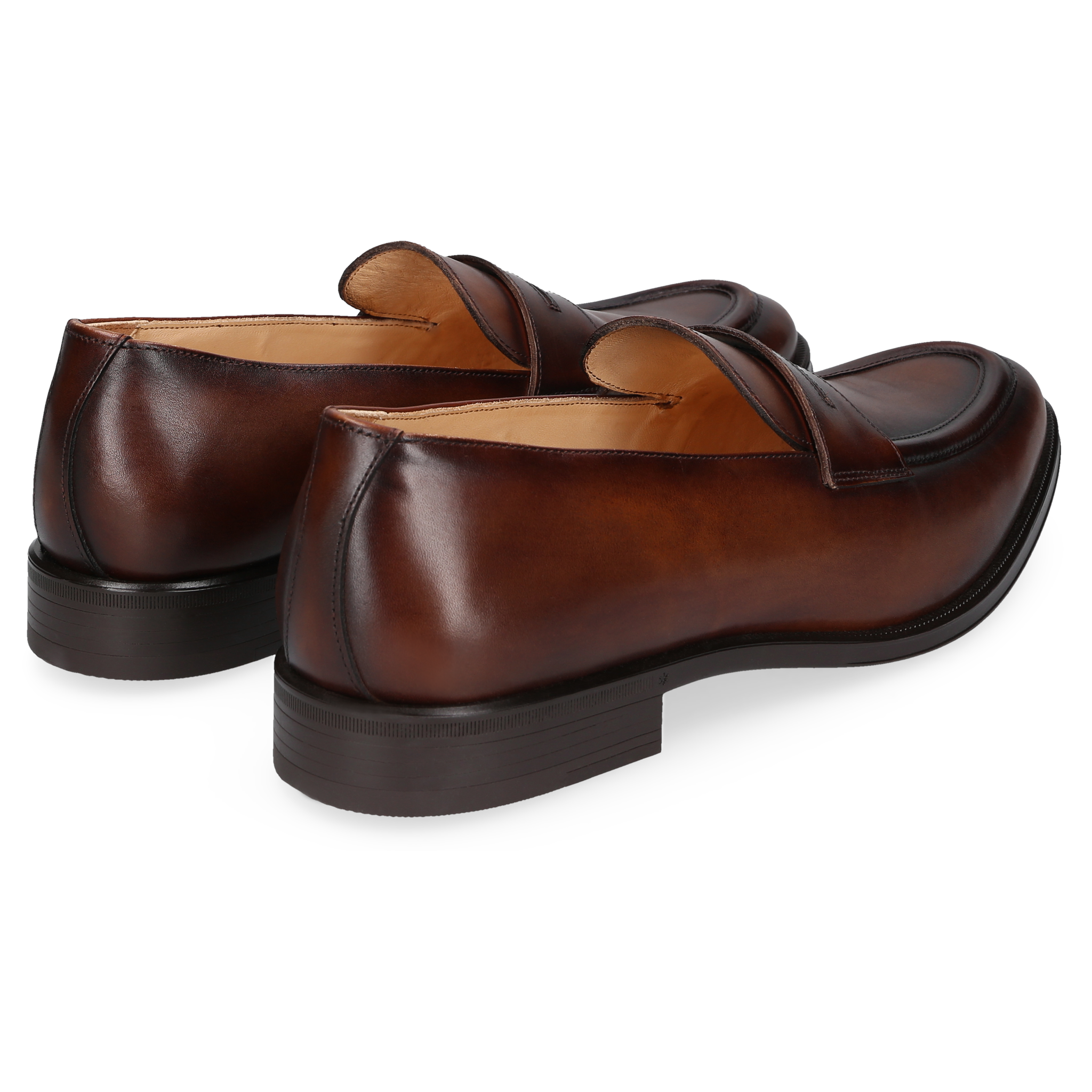 Henry Stevens Herren Loafer Wes Penny Mittelbraun