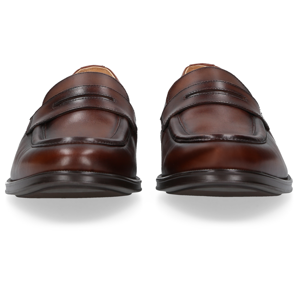 Henry Stevens Herren Loafer Wes Penny Mittelbraun