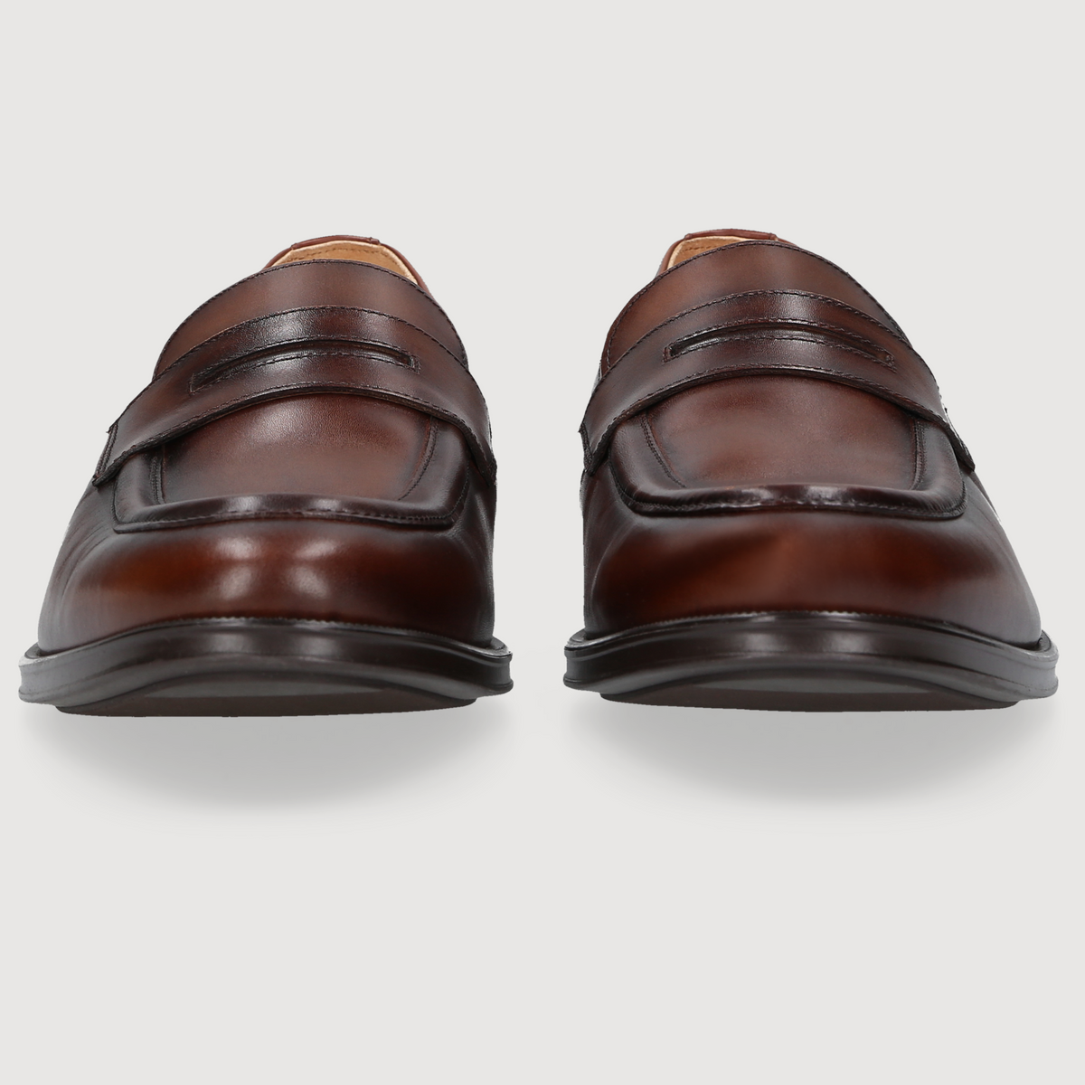 Henry Stevens Herren Loafer Wes Penny Mittelbraun