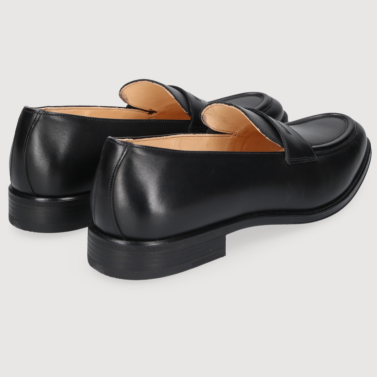 Henry Stevens Herren Loafer Wes Penny Schwarz