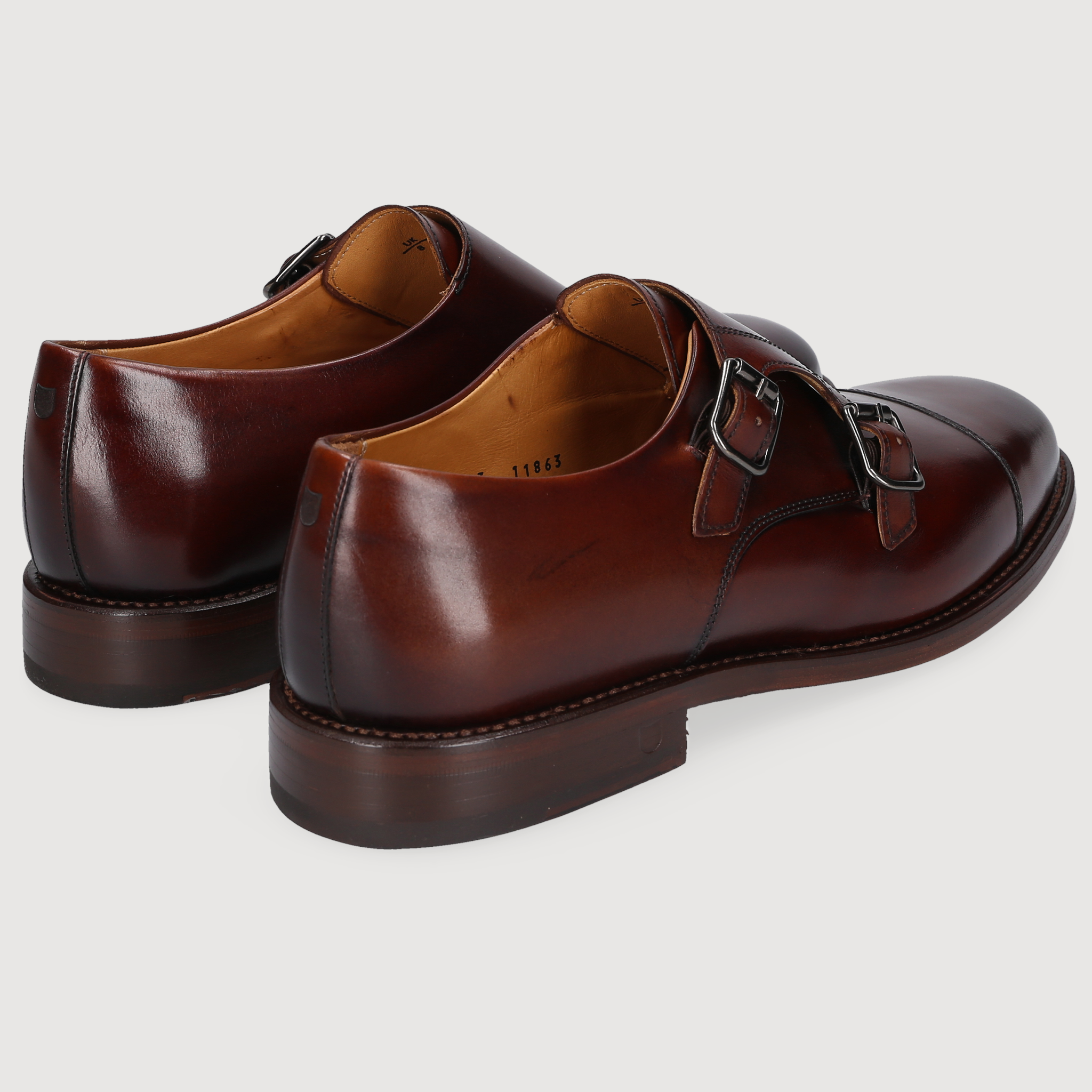 Henry Stevens Herren Businessschuhe Winston CDM - Schwarzbraun
