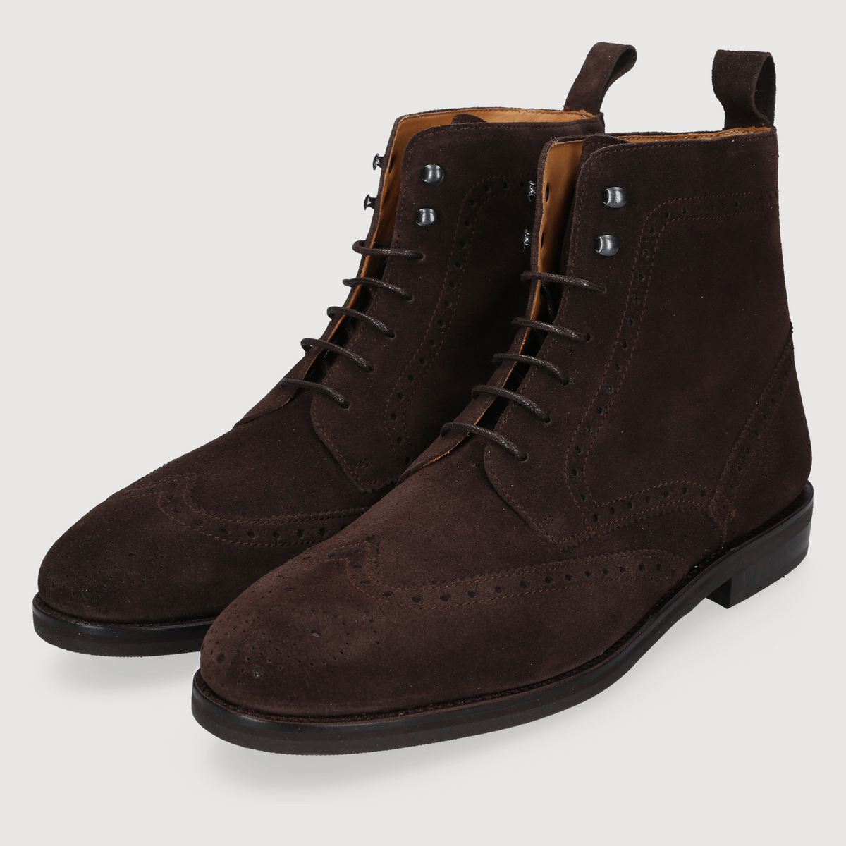 Henry Stevens Herren Boot Winston Full-Brogue Dark brown