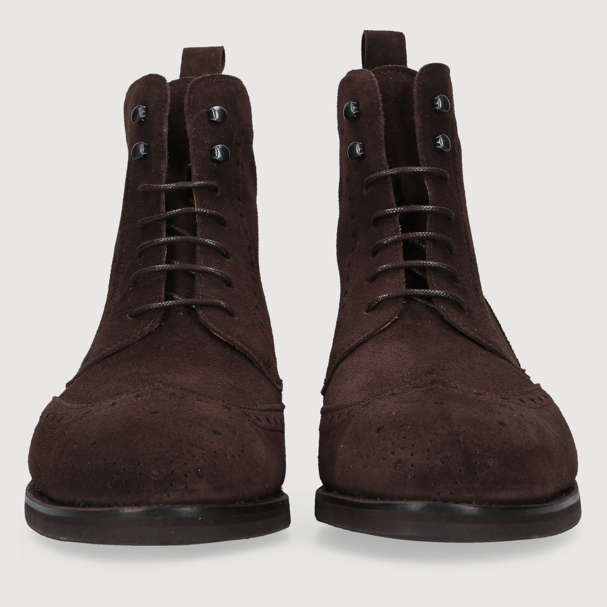 Henry Stevens Herren Boot Winston Full-Brogue Dark brown