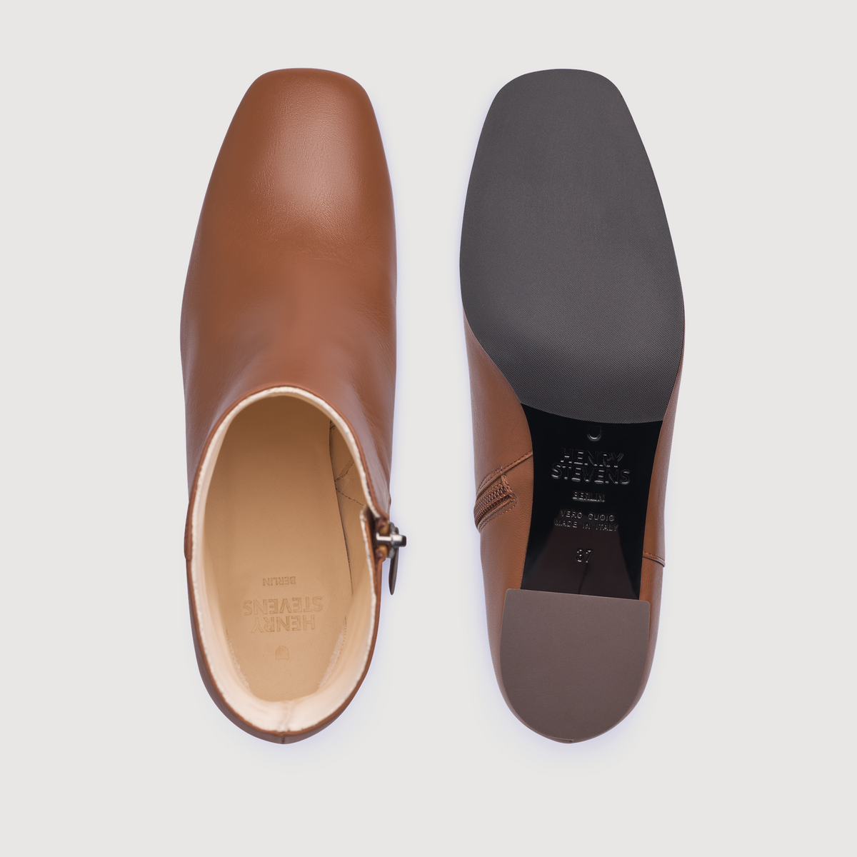 Henry Stevens Damen Boot Audrey Plain Braun
