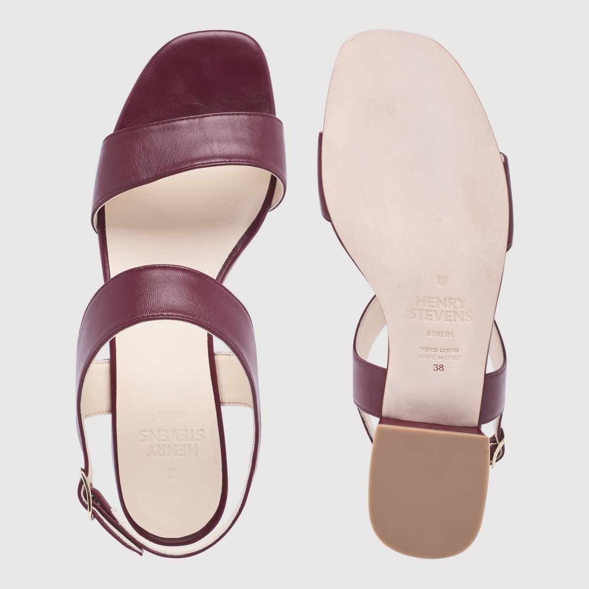 Henry Stevens Damen Sandale Audrey S30 - Bordeaux