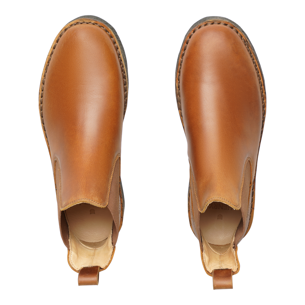 Henry Stevens Damen Boot Betty Plain Cognac