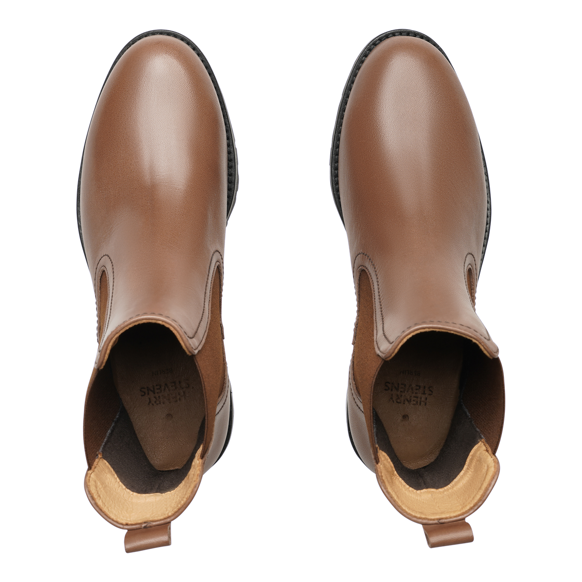 Henry Stevens Damen Boot Eva Plain Mittelbraun