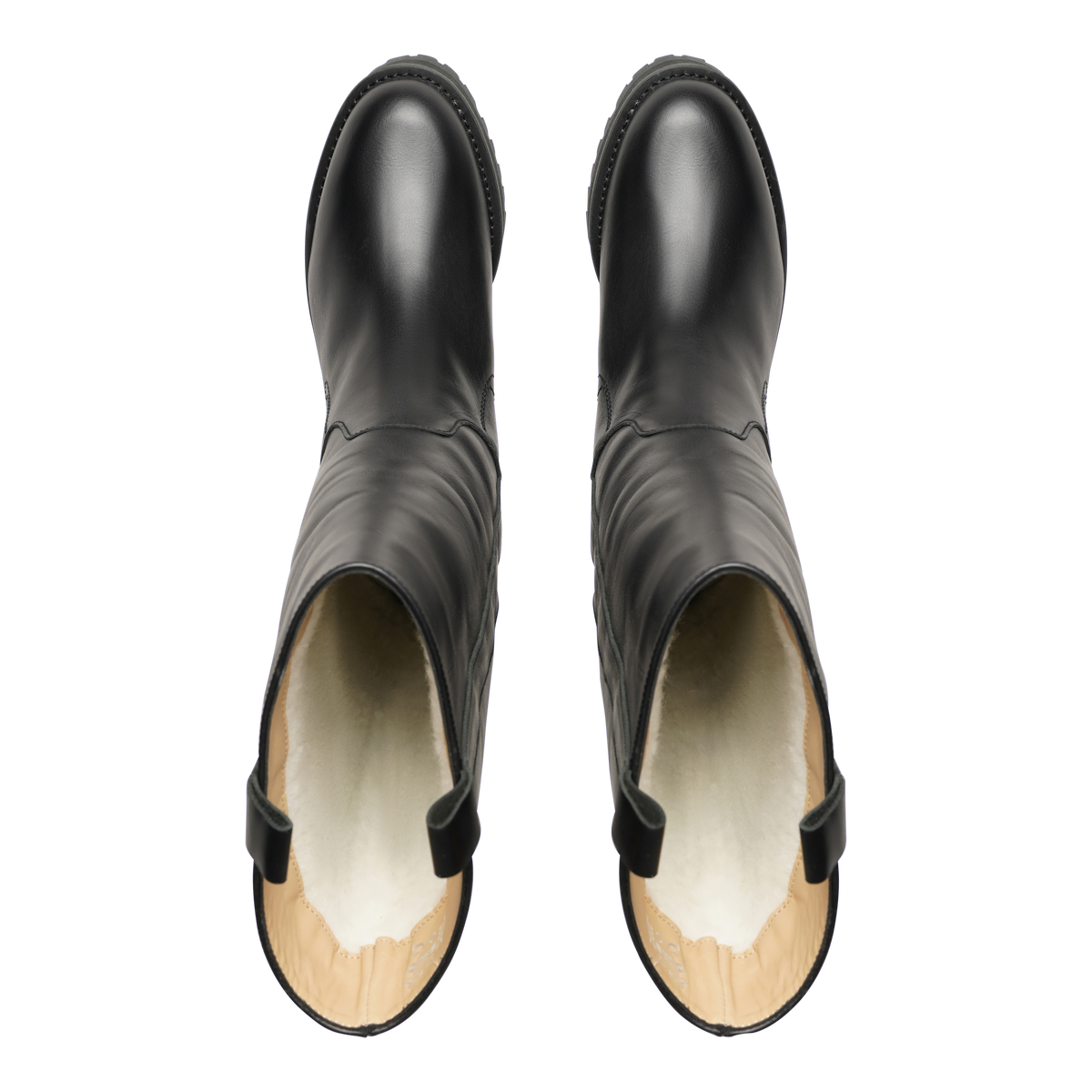 Henry Stevens Damen Boot Eva Plain Schwarz
