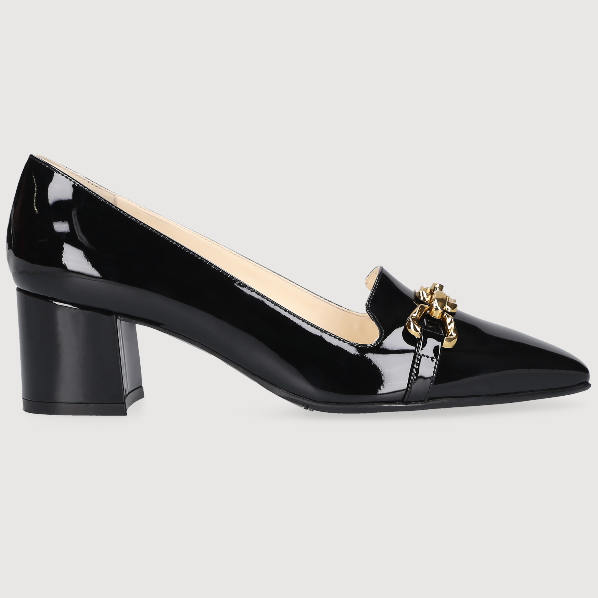 Henry Stevens Damen Pumps Fay Kette Schwarz