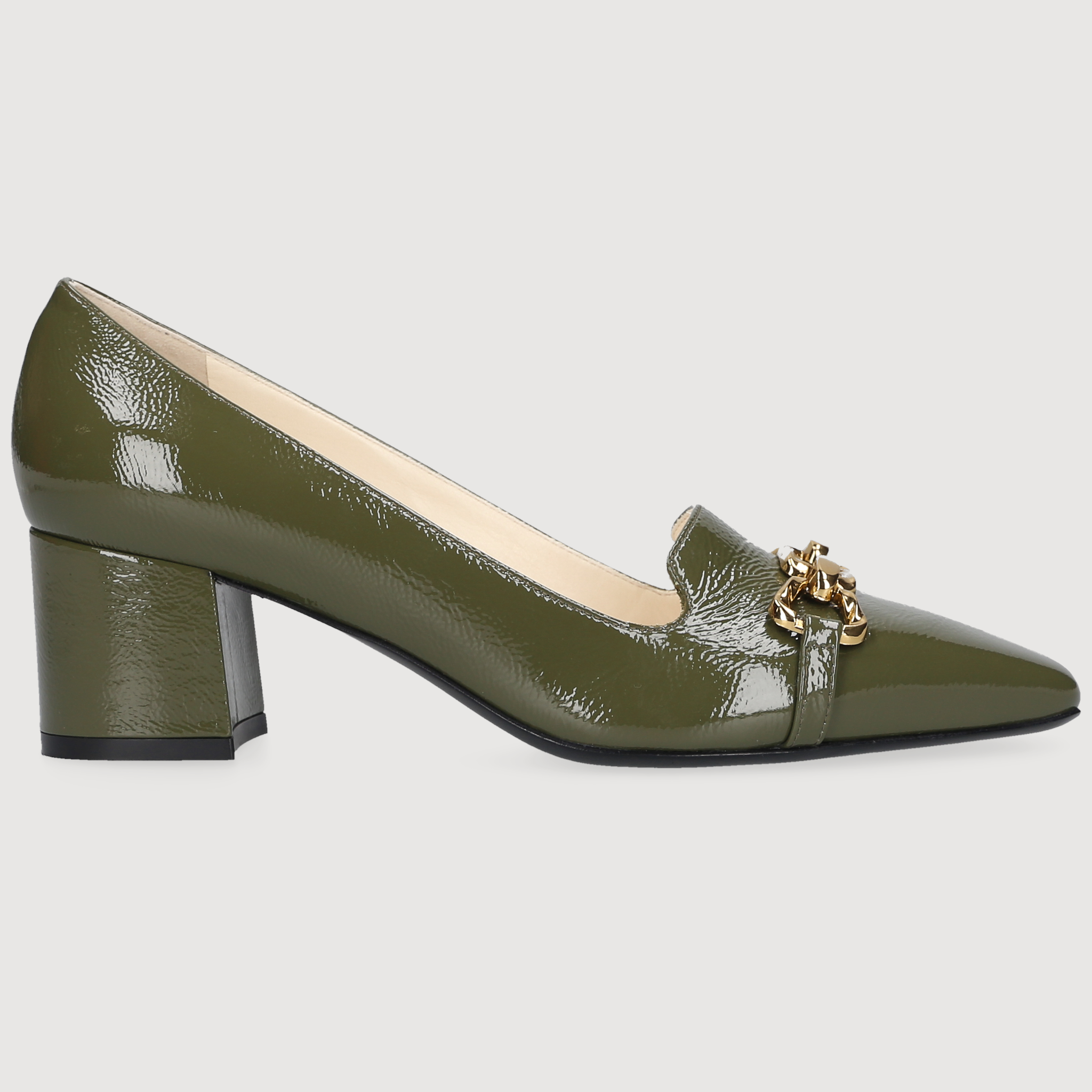 Henry Stevens Damen Pumps Fay Kette Grün
