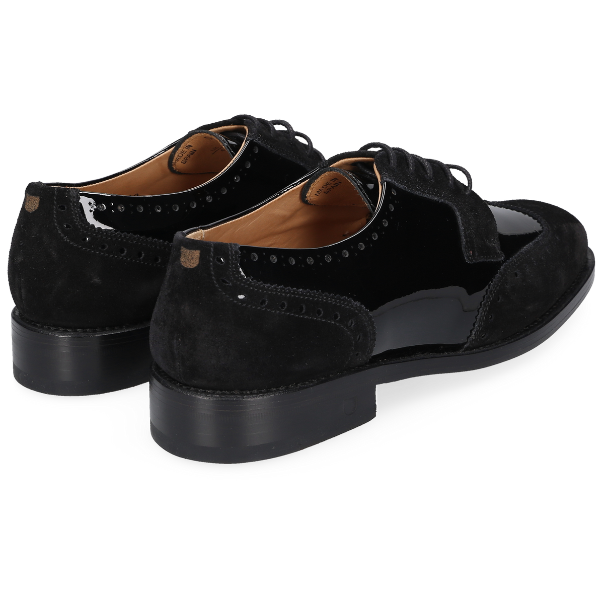 Henry Stevens Damen Klassiker Ella Full-Brogue Schwarz