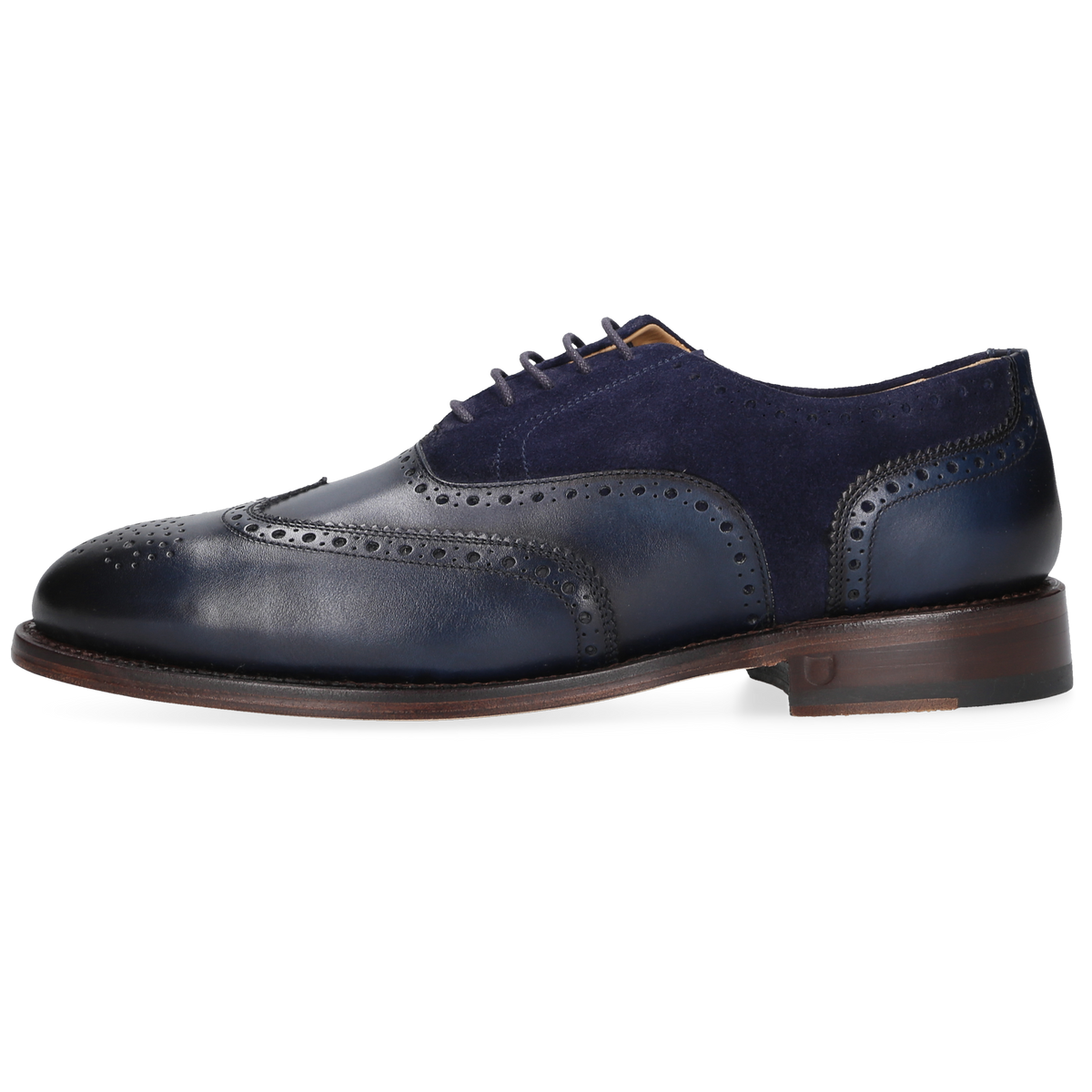 Henry Stevens Damen Klassiker Ella Full-Brogue Blau
