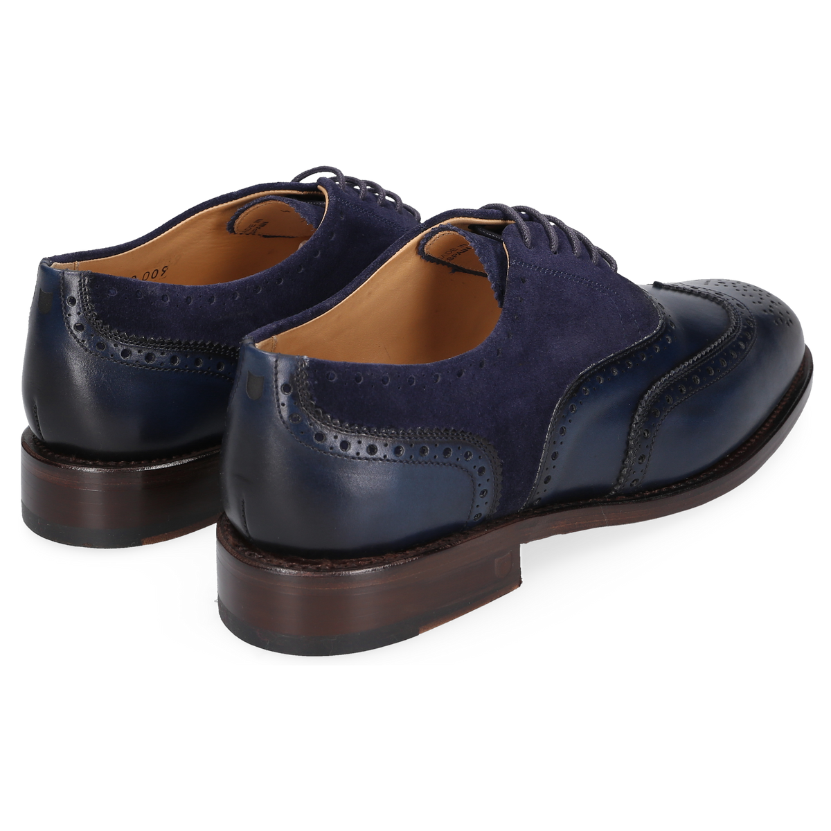 Henry Stevens Damen Klassiker Ella Full-Brogue Blau