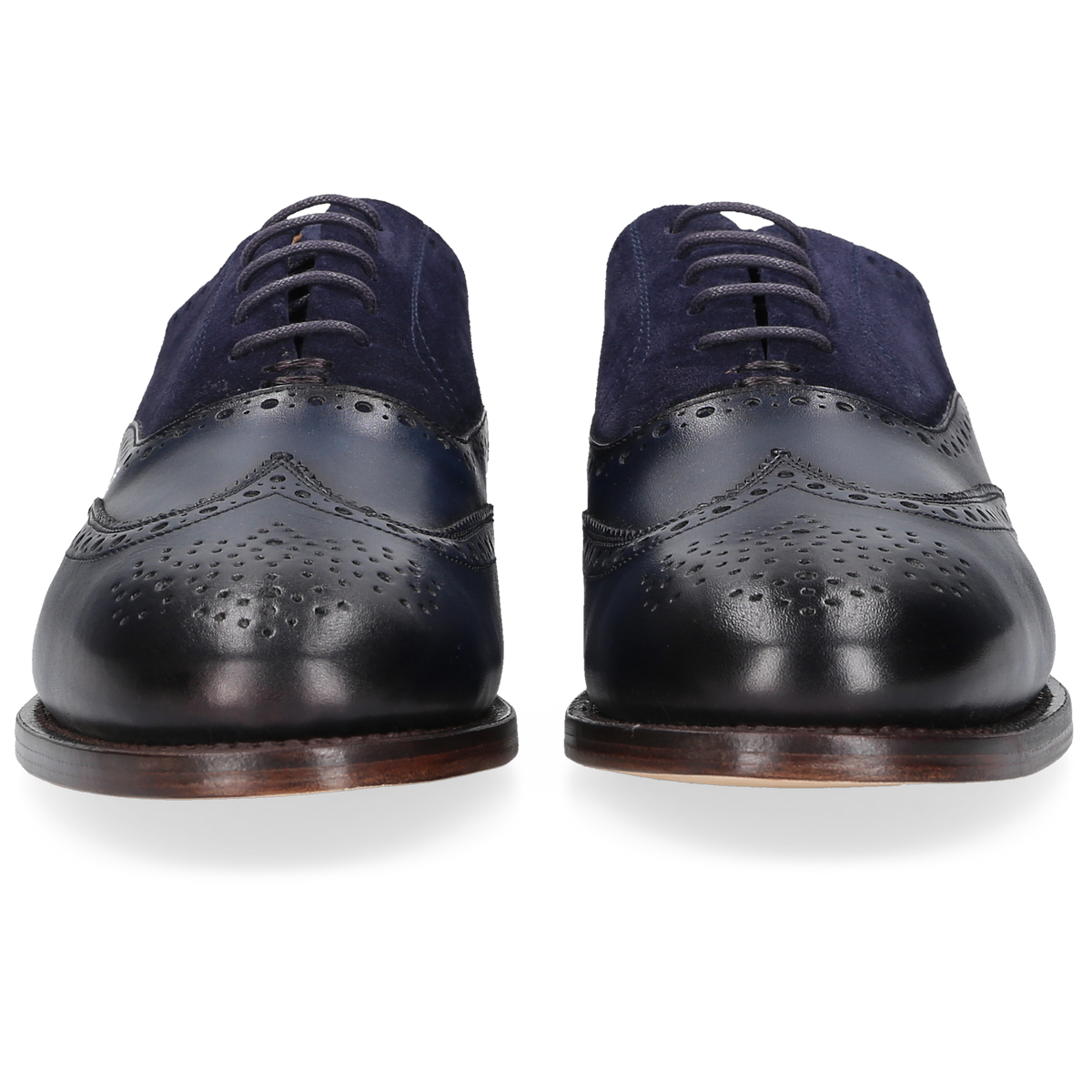 Henry Stevens Damen Klassiker Ella Full-Brogue Blau