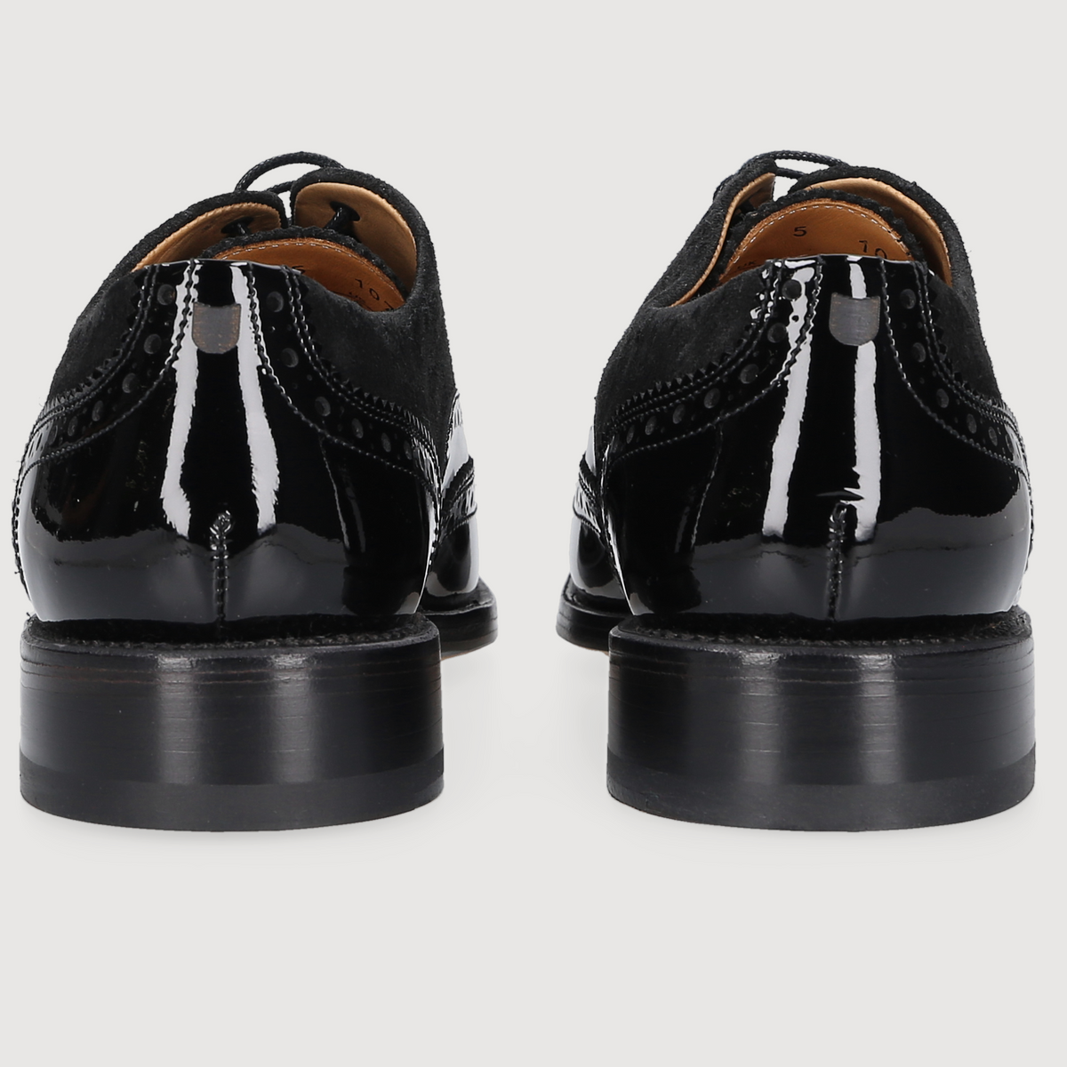 Henry Stevens Damen Klassiker Ella Full-Brogue Schwarz