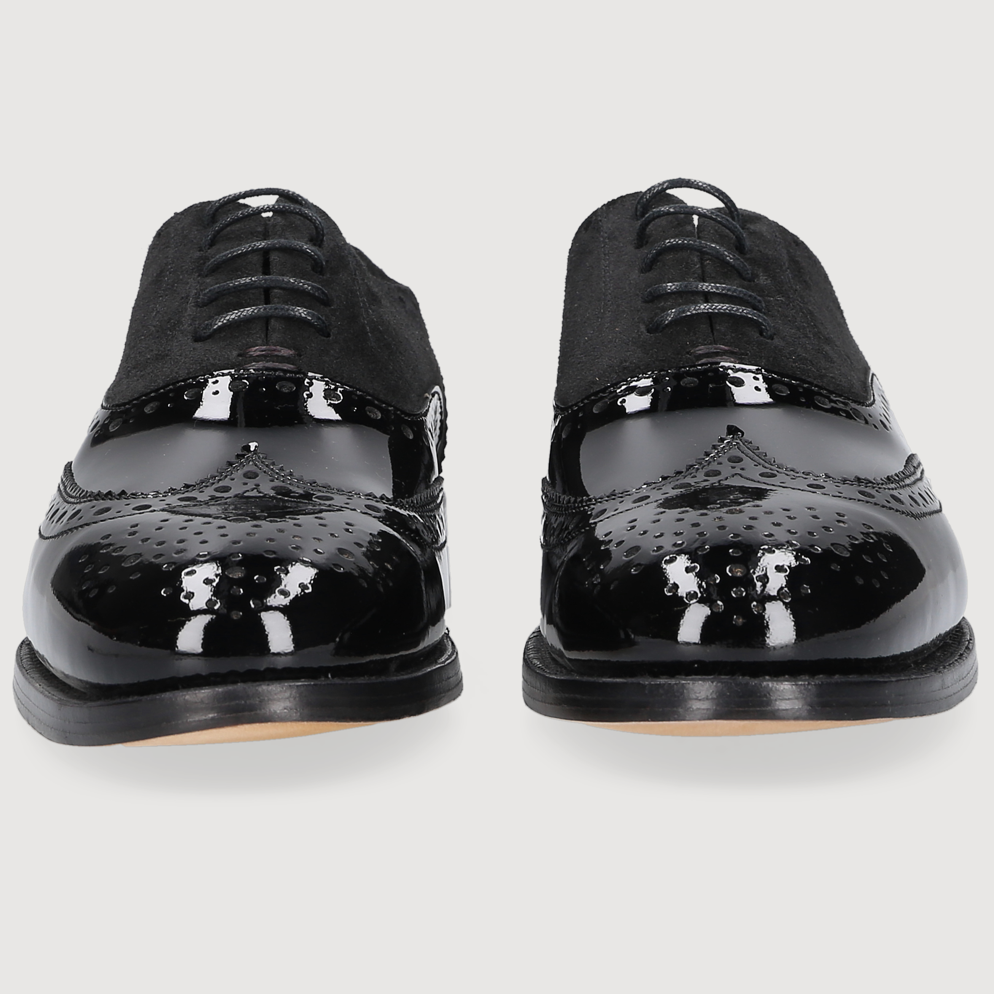 Henry Stevens Damen Klassiker Ella Full-Brogue Schwarz