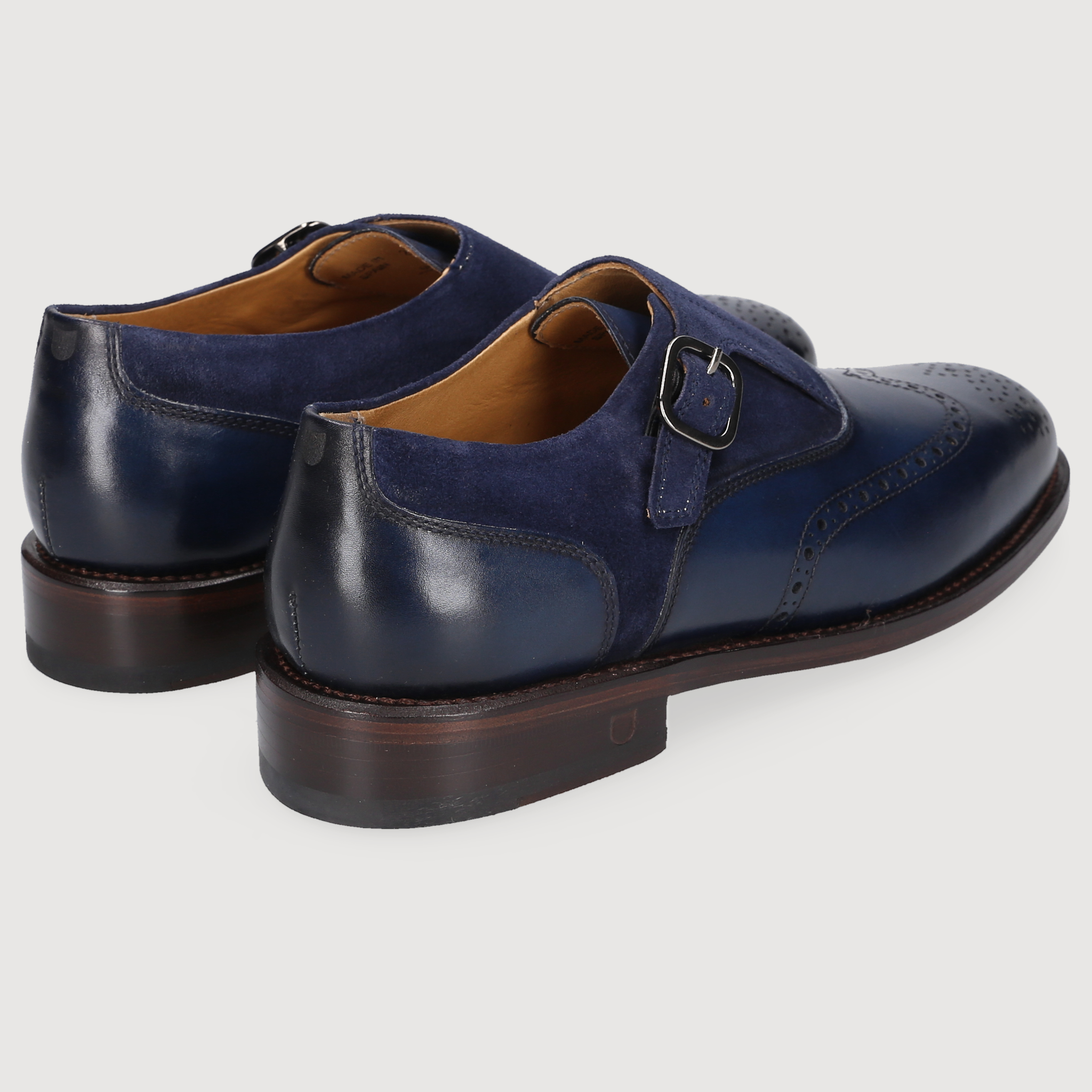 Henry Stevens Damen Klassiker Ella Full-Brogue Blau