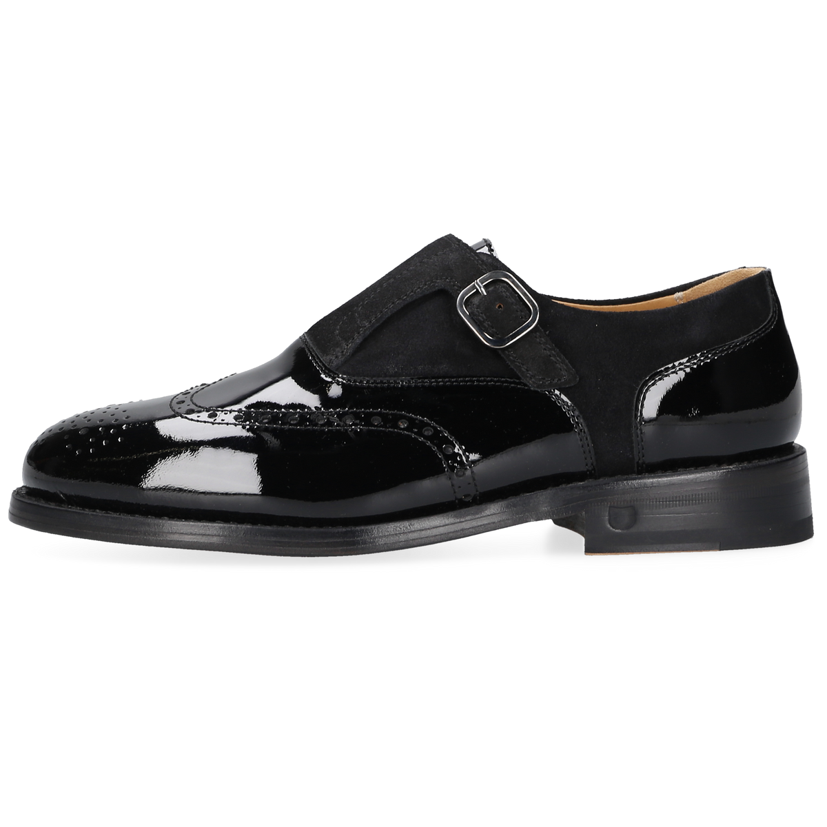 Henry Stevens Damen Klassiker Ella Full-Brogue Schwarz